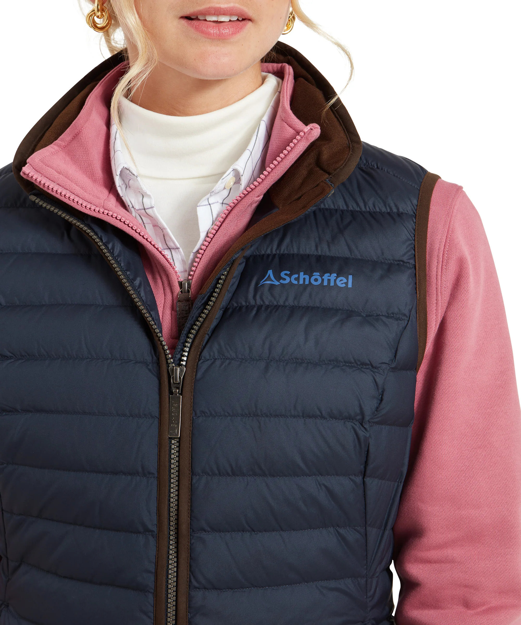 Launde Down Gilet - Petrol Blue - Image 9