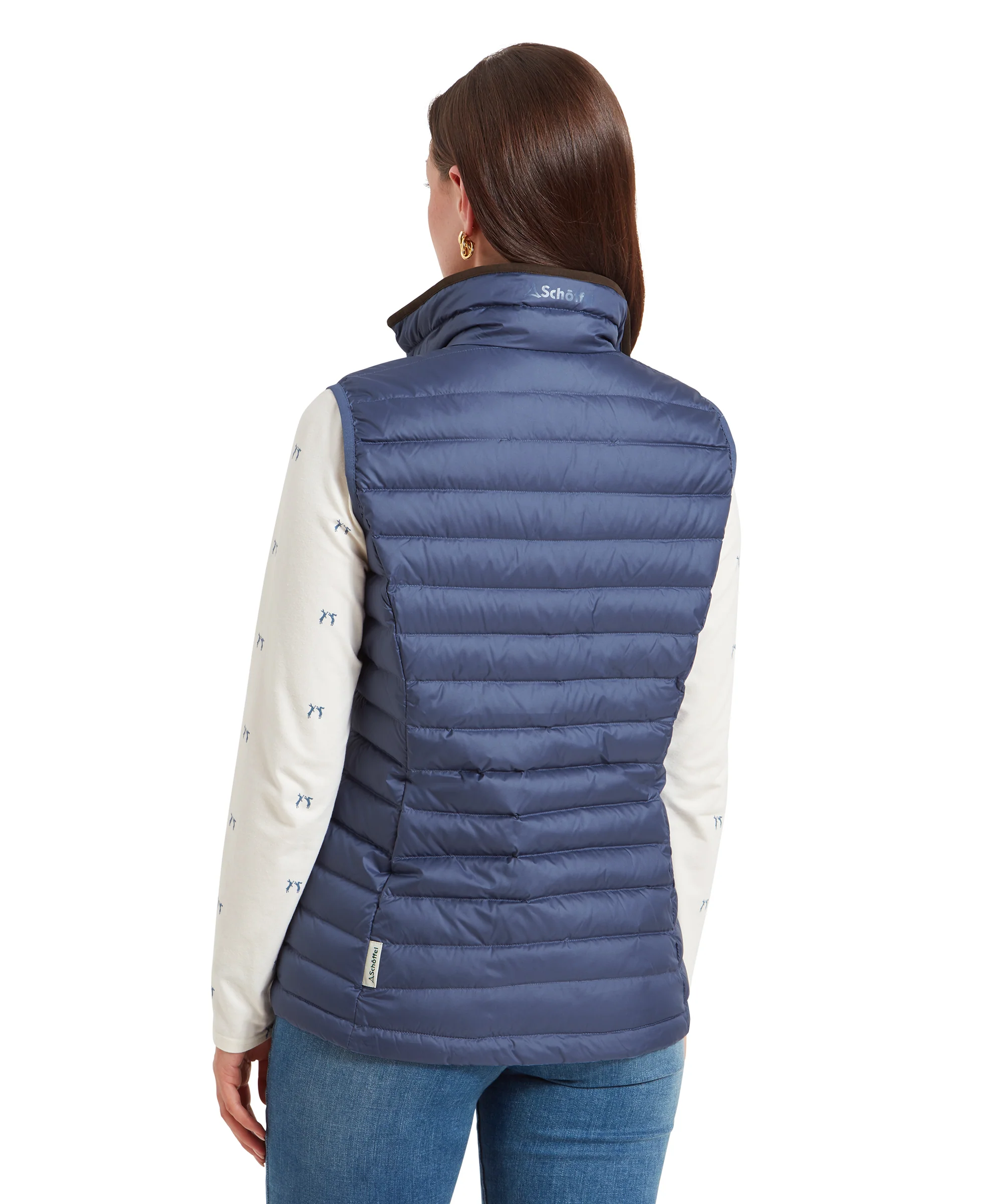 Launde Down Gilet - Stone Blue - Image 5