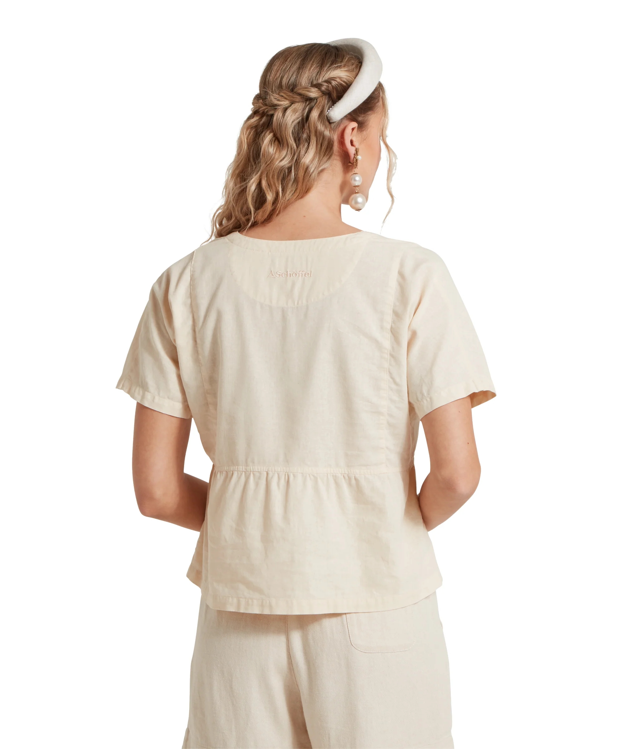 Lavenham Linen Top - Oat - Image 6