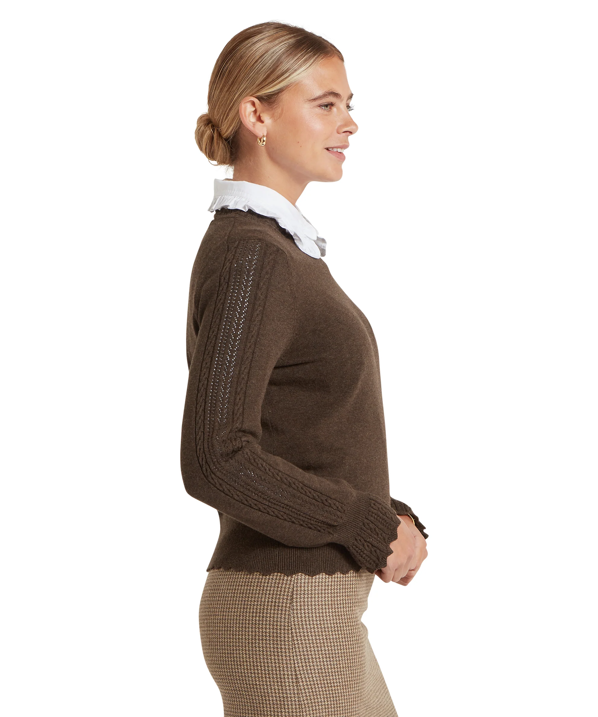 Leyburn Jumper - Chocolate - Image 5