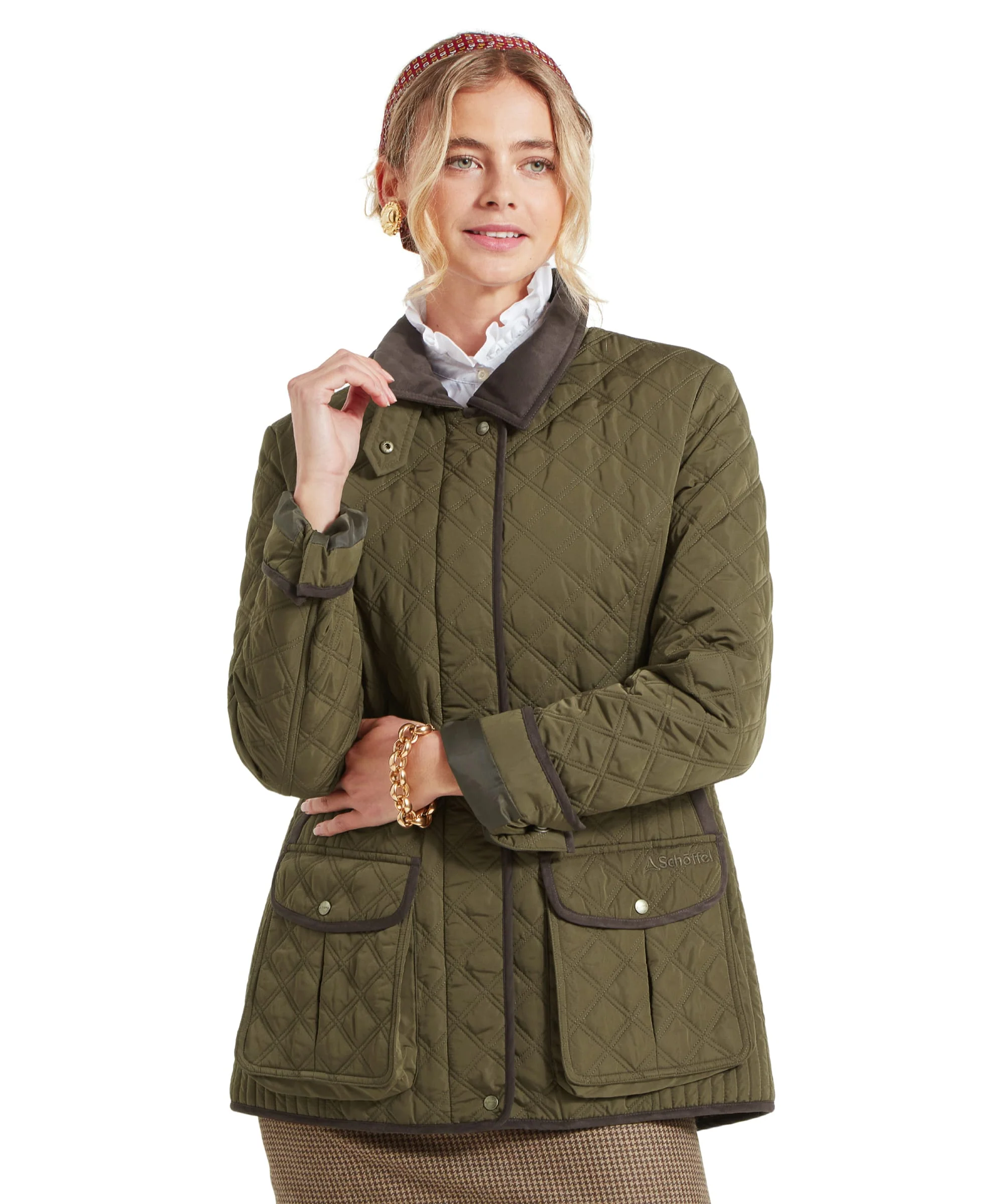 Lilymere Quilt Jacket - Olive - Image 2