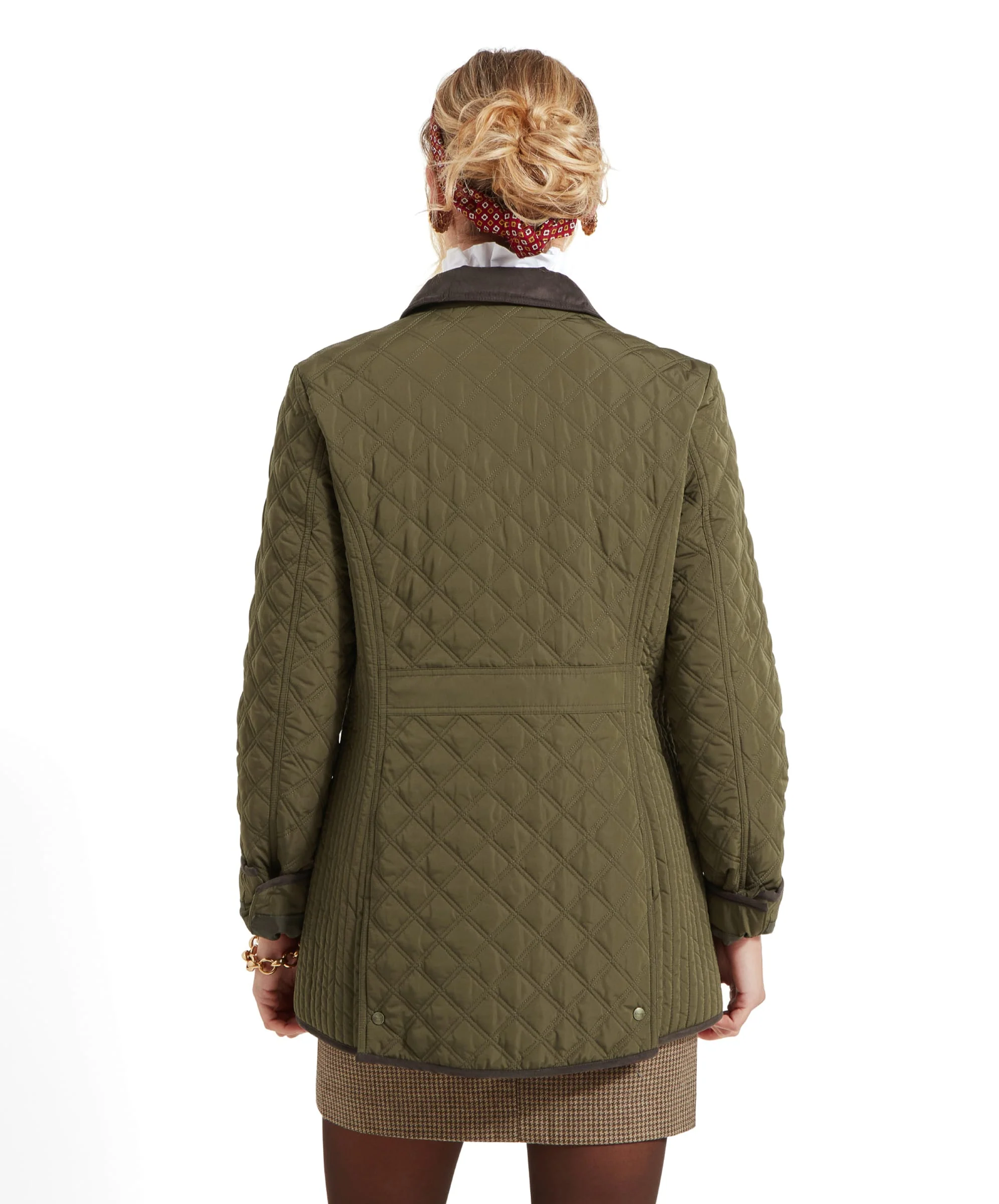 Lilymere Quilt Jacket - Olive - Image 6