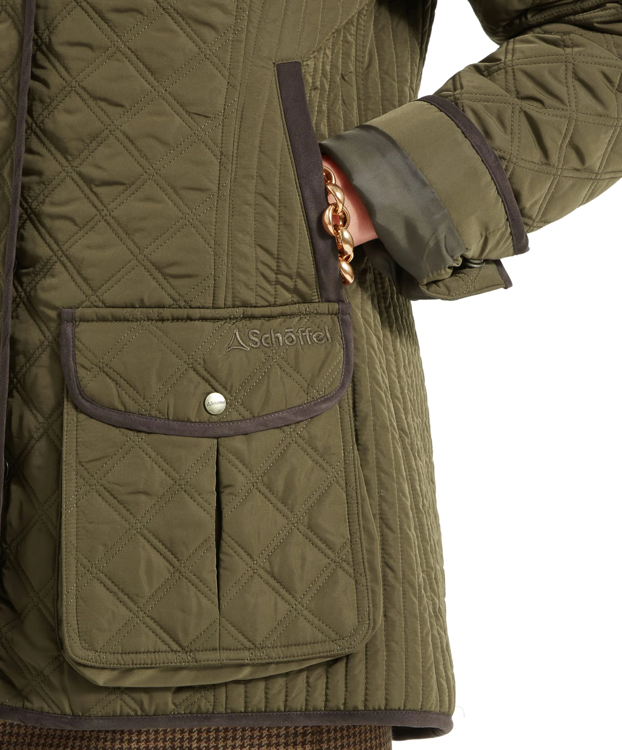 Lilymere Quilt Jacket - Olive - Image 7