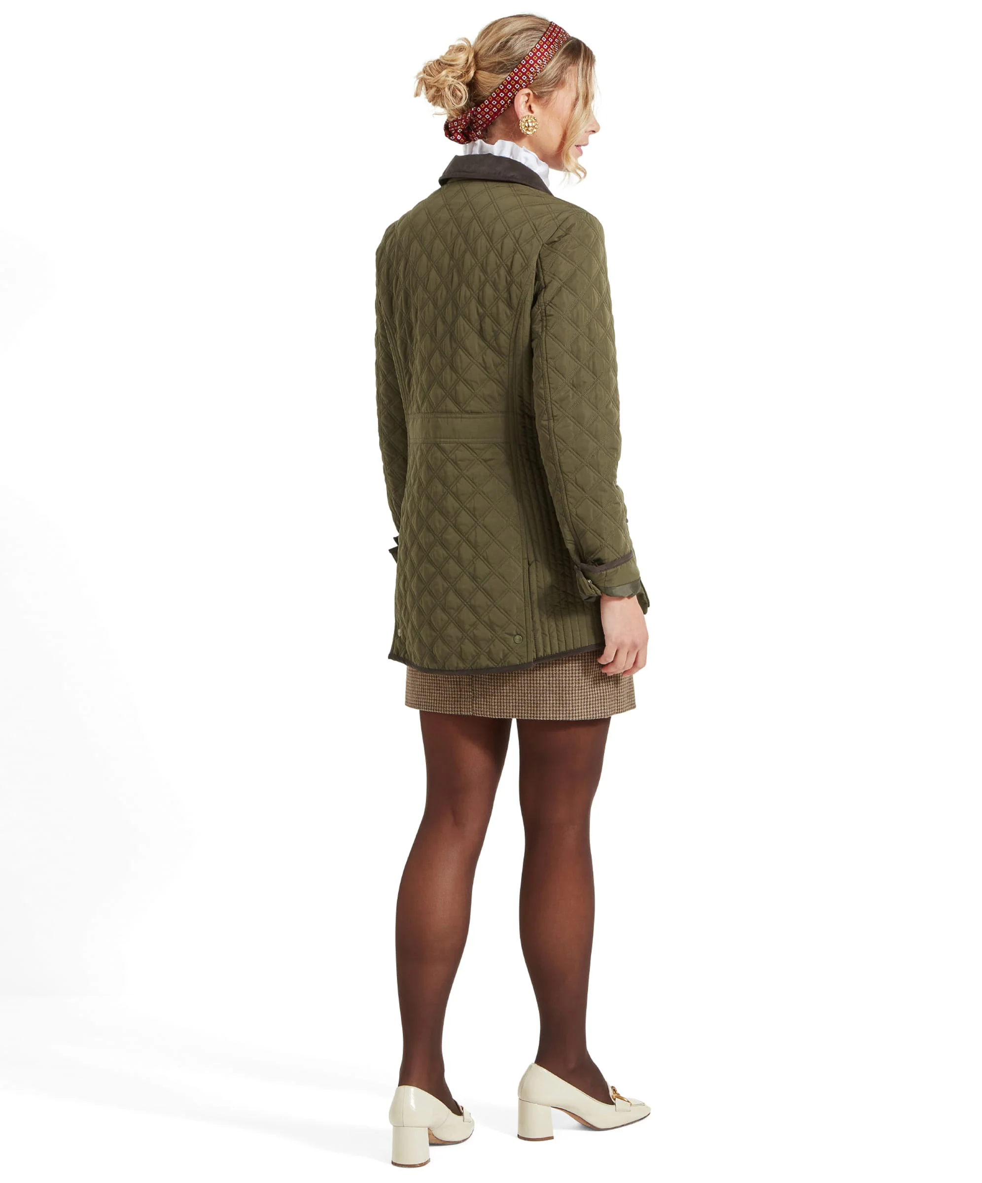 Lilymere Quilt Jacket - Olive - Image 9