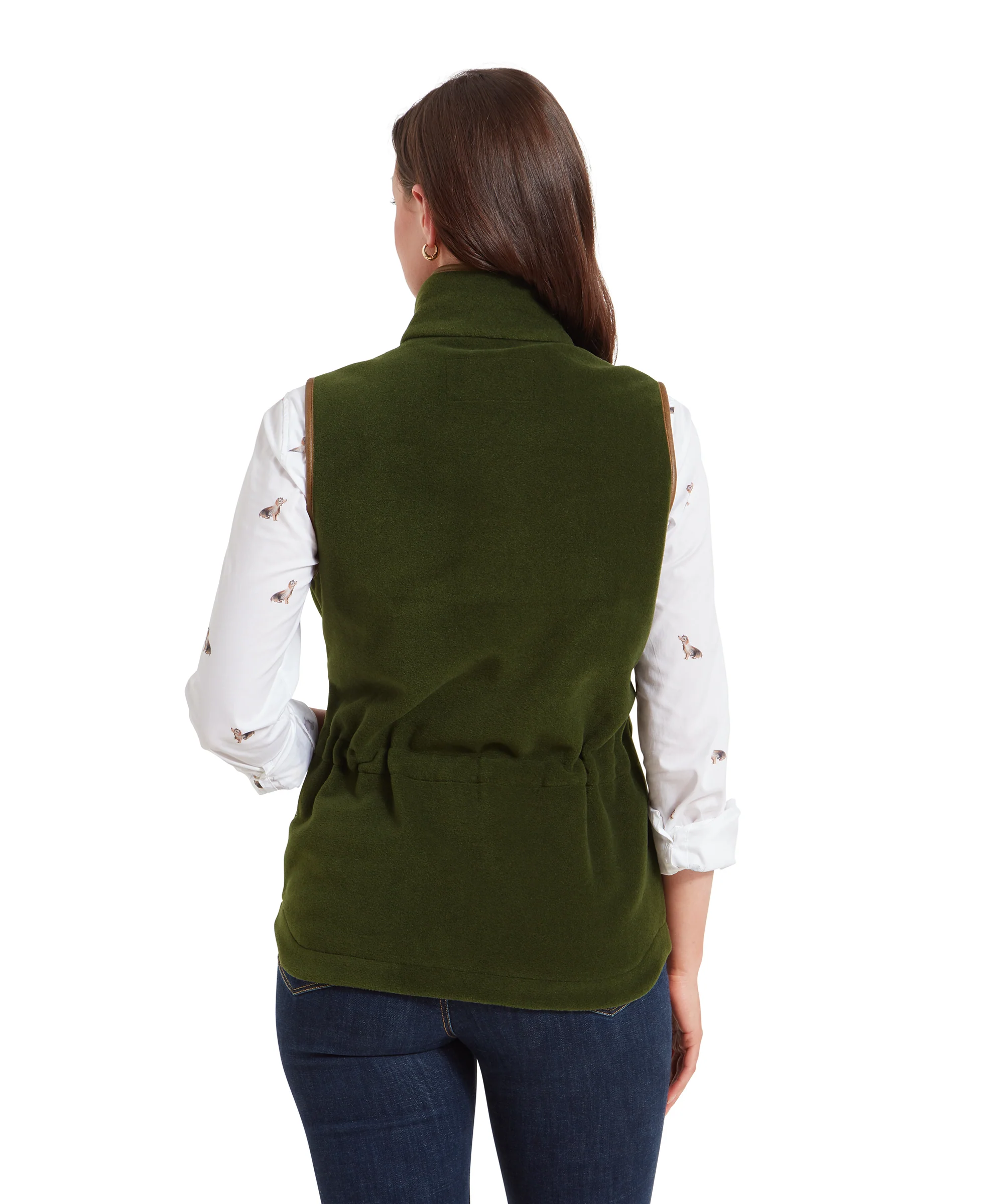 Lyndon Fleece Gilet - Forest - Image 4