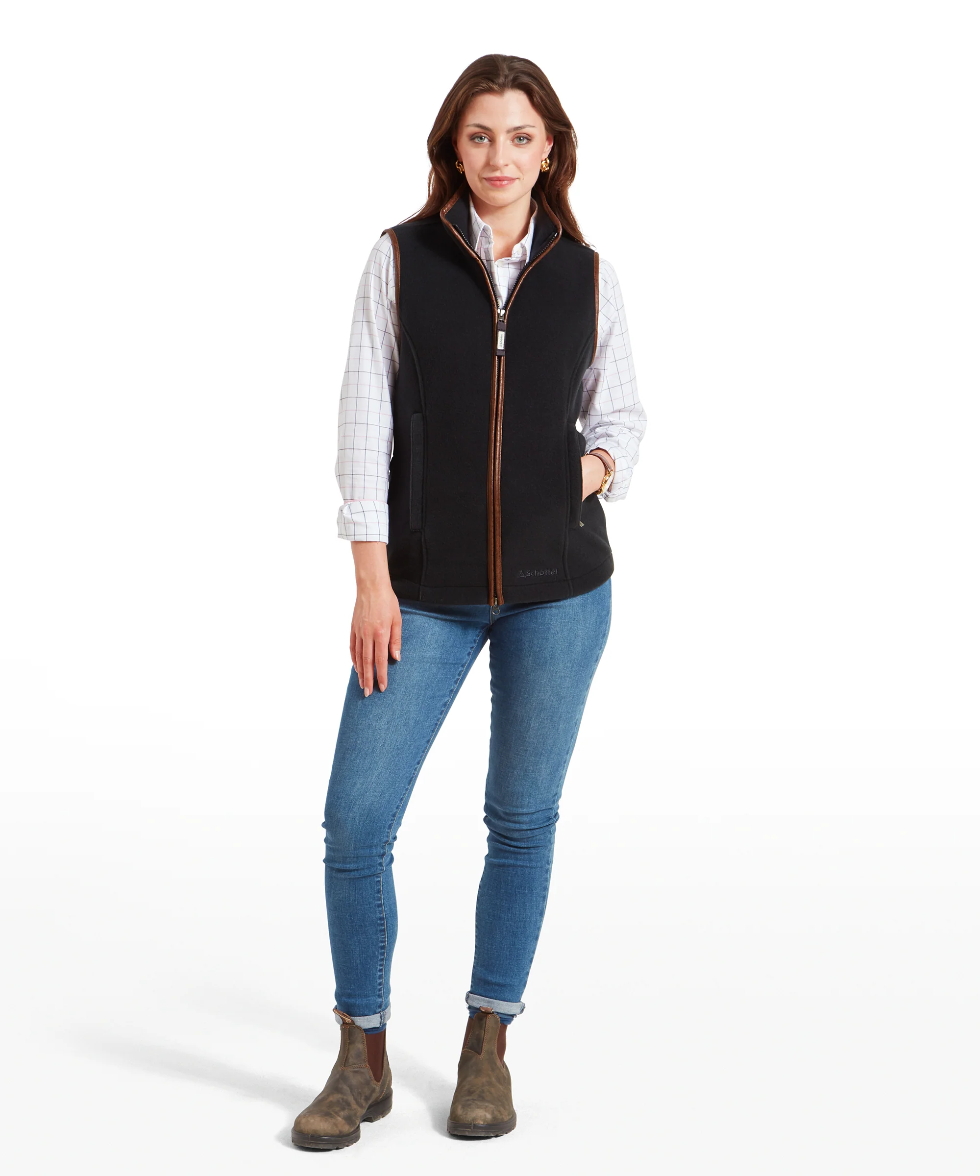 Lyndon Fleece Gilet - Gunmetal - Image 3