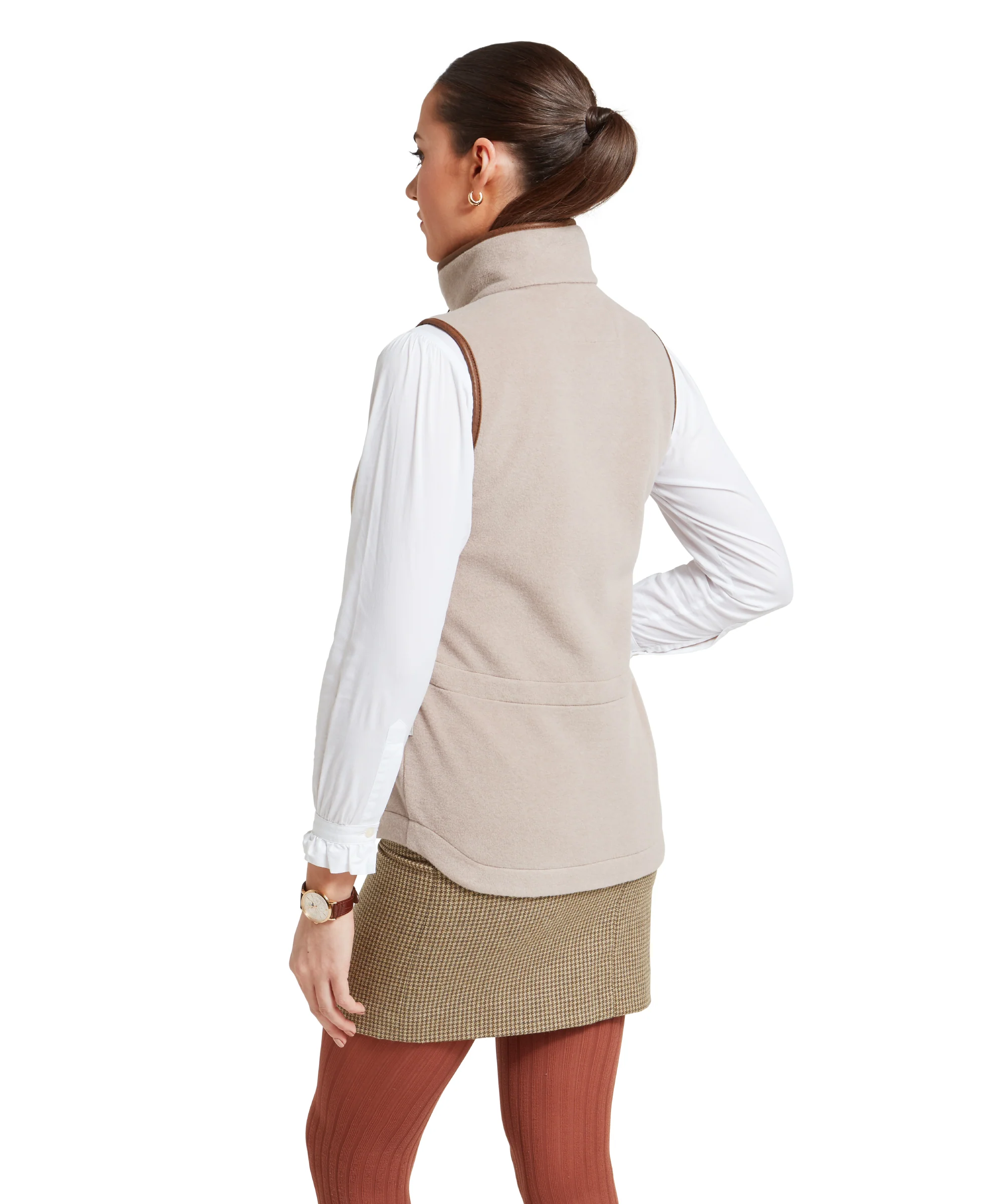 Lyndon Fleece Gilet - Mushroom - Image 8