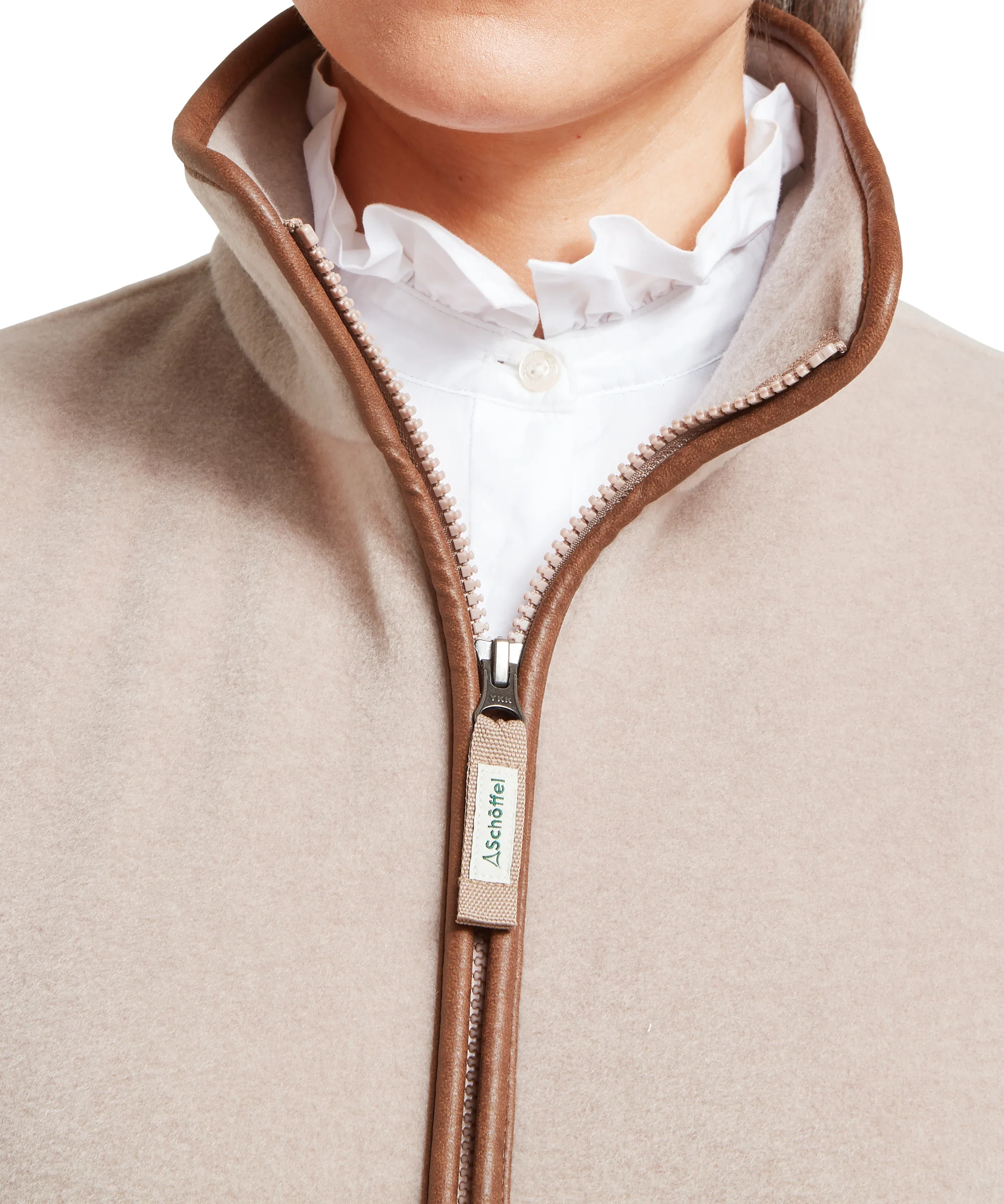 Lyndon Fleece Gilet - Mushroom - Image 9