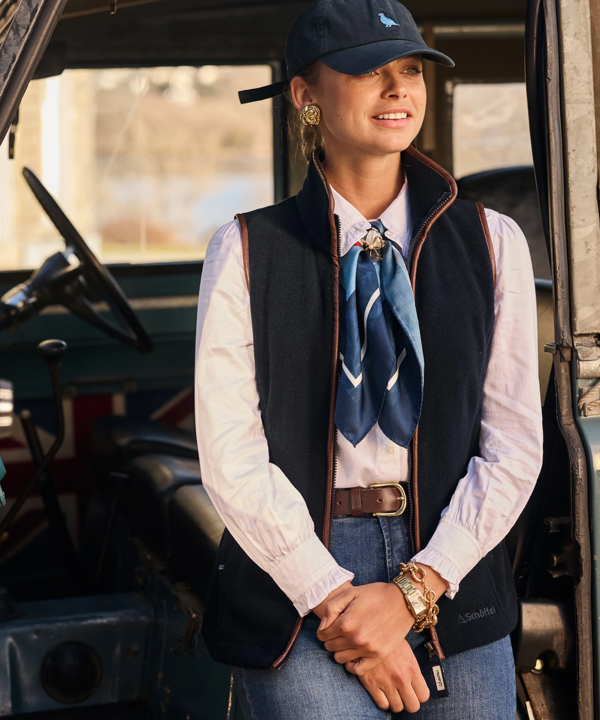 Lyndon Fleece Gilet - Navy - Image 2