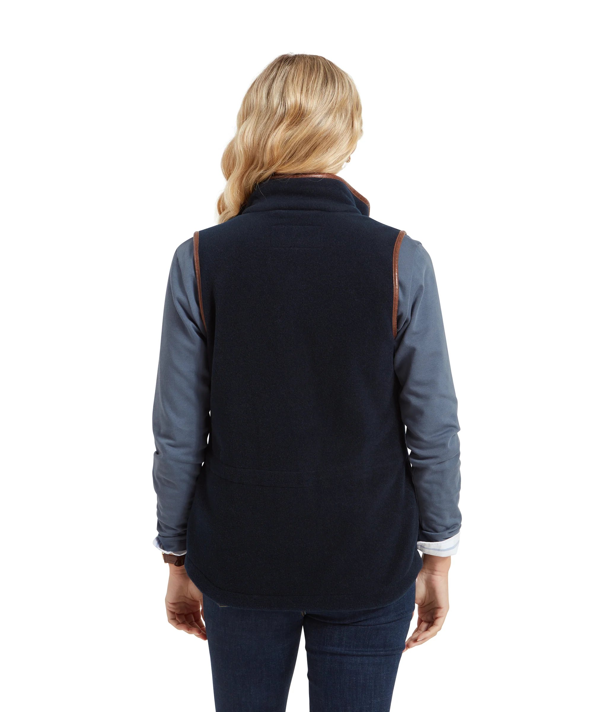 Lyndon Fleece Gilet - Navy - Image 6
