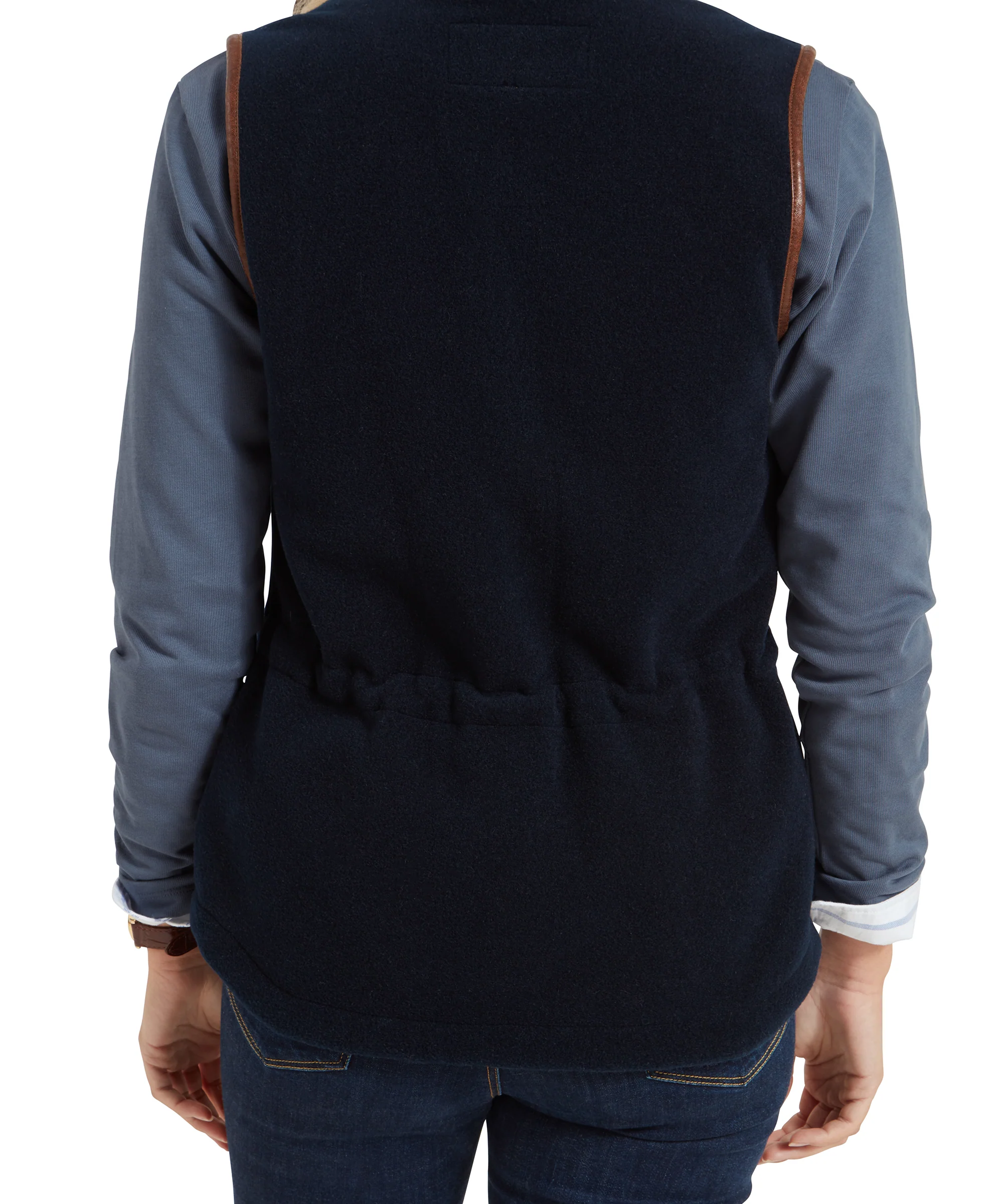 Lyndon Fleece Gilet - Navy - Image 9