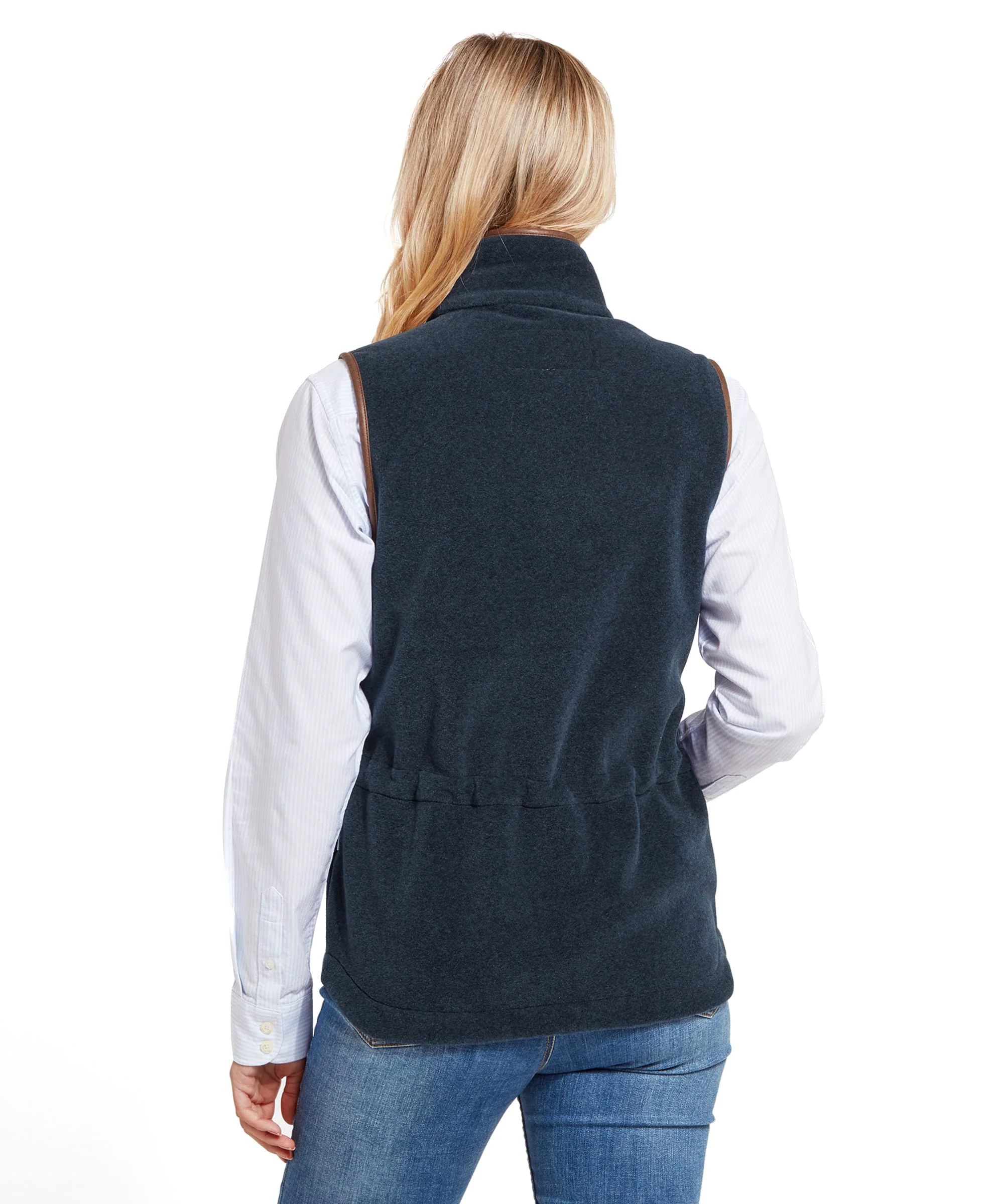 Lyndon Fleece Gilet - Petrol Blue - Image 5