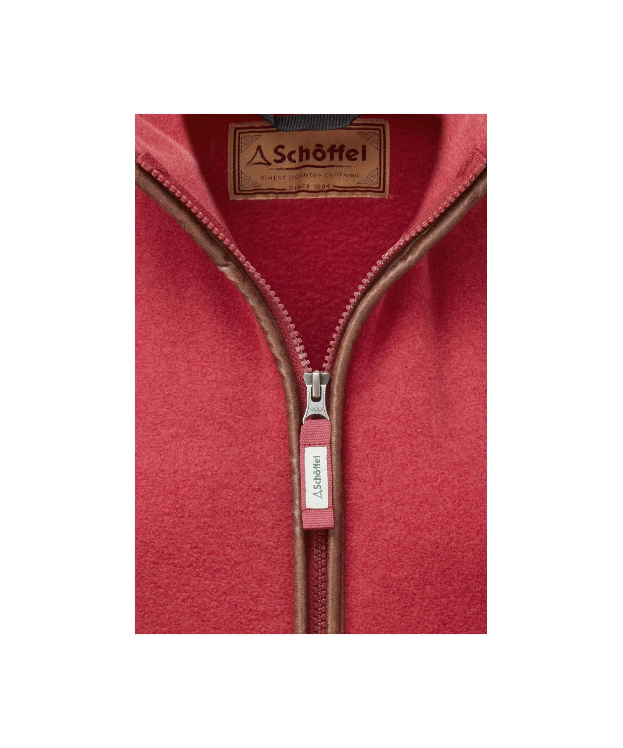 Lyndon Fleece Gilet - Pomegranate - Image 2