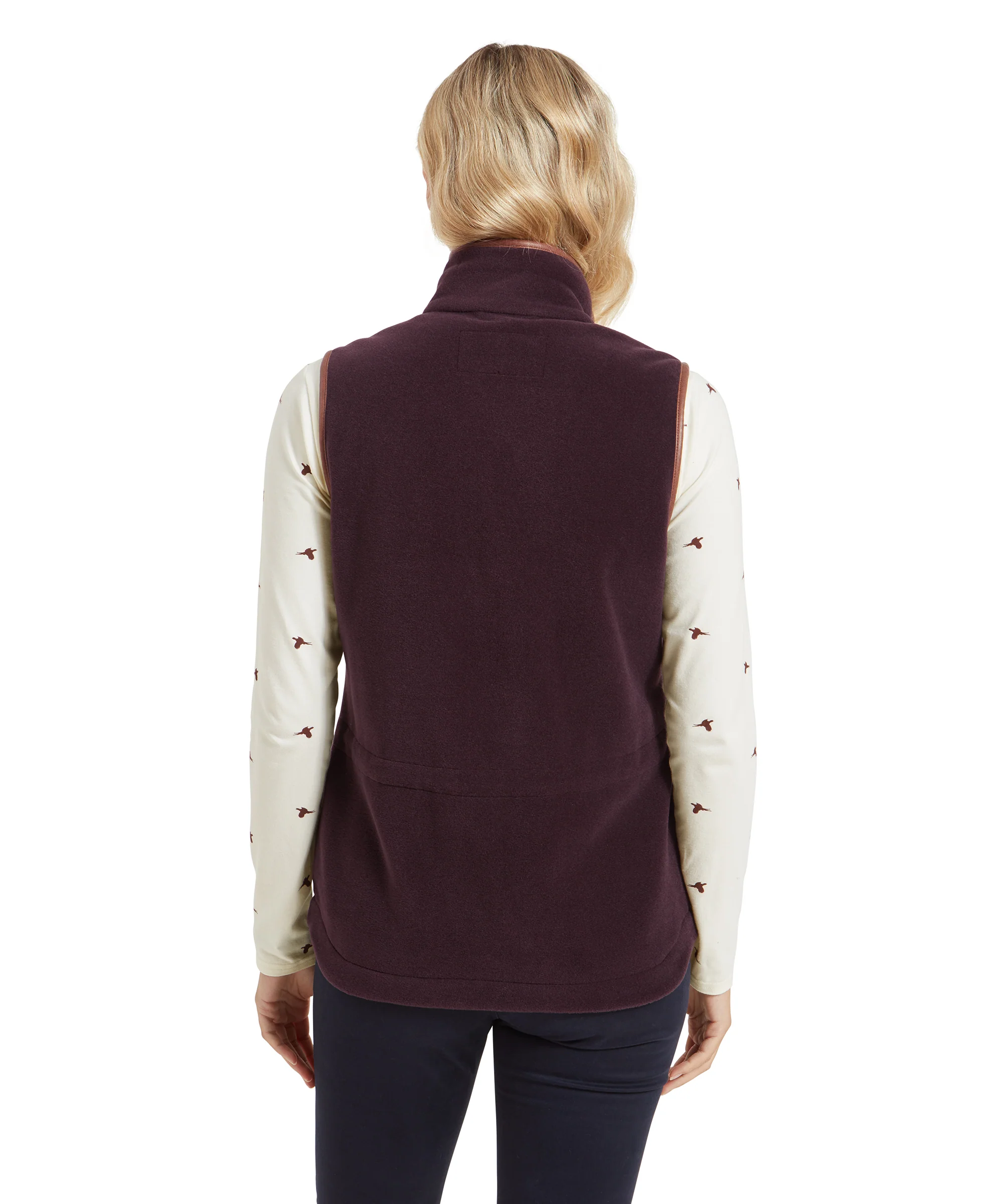 Lyndon Fleece Gilet - Port - Image 5