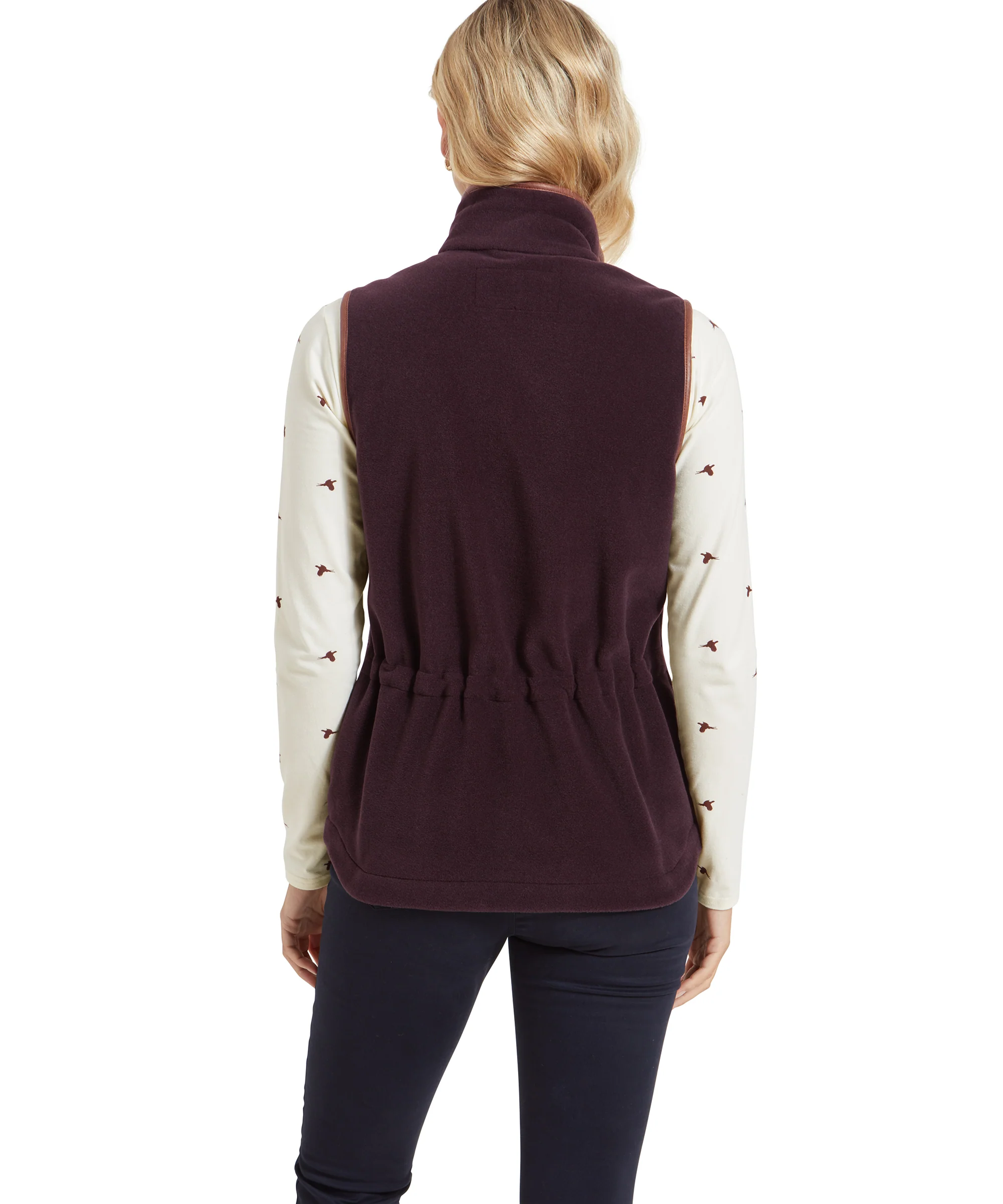 Lyndon Fleece Gilet - Port - Image 8
