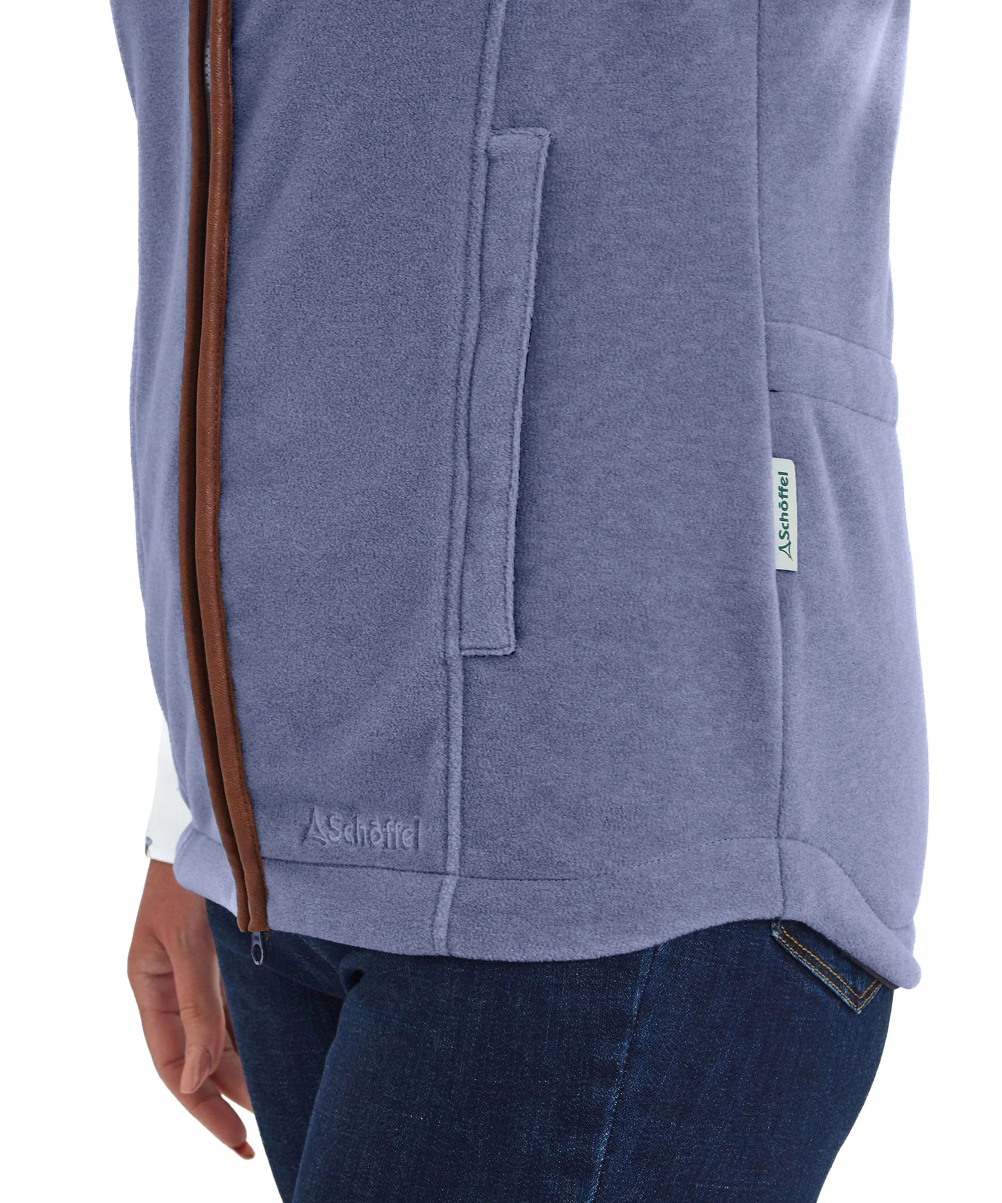 Lyndon Fleece Gilet - Stone Blue - Image 4