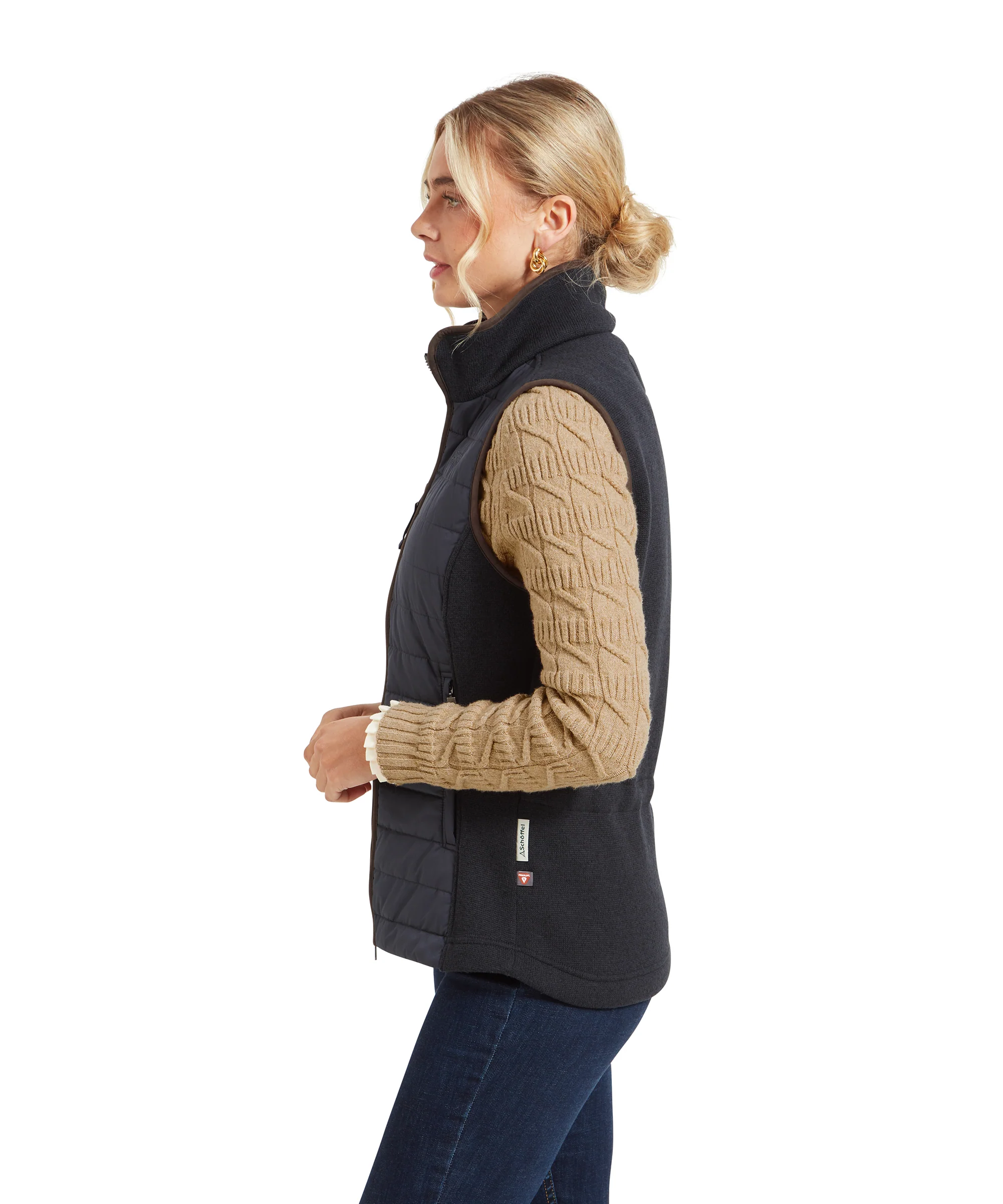 Lyndon Hybrid Gilet - Petrol Blue - Image 4