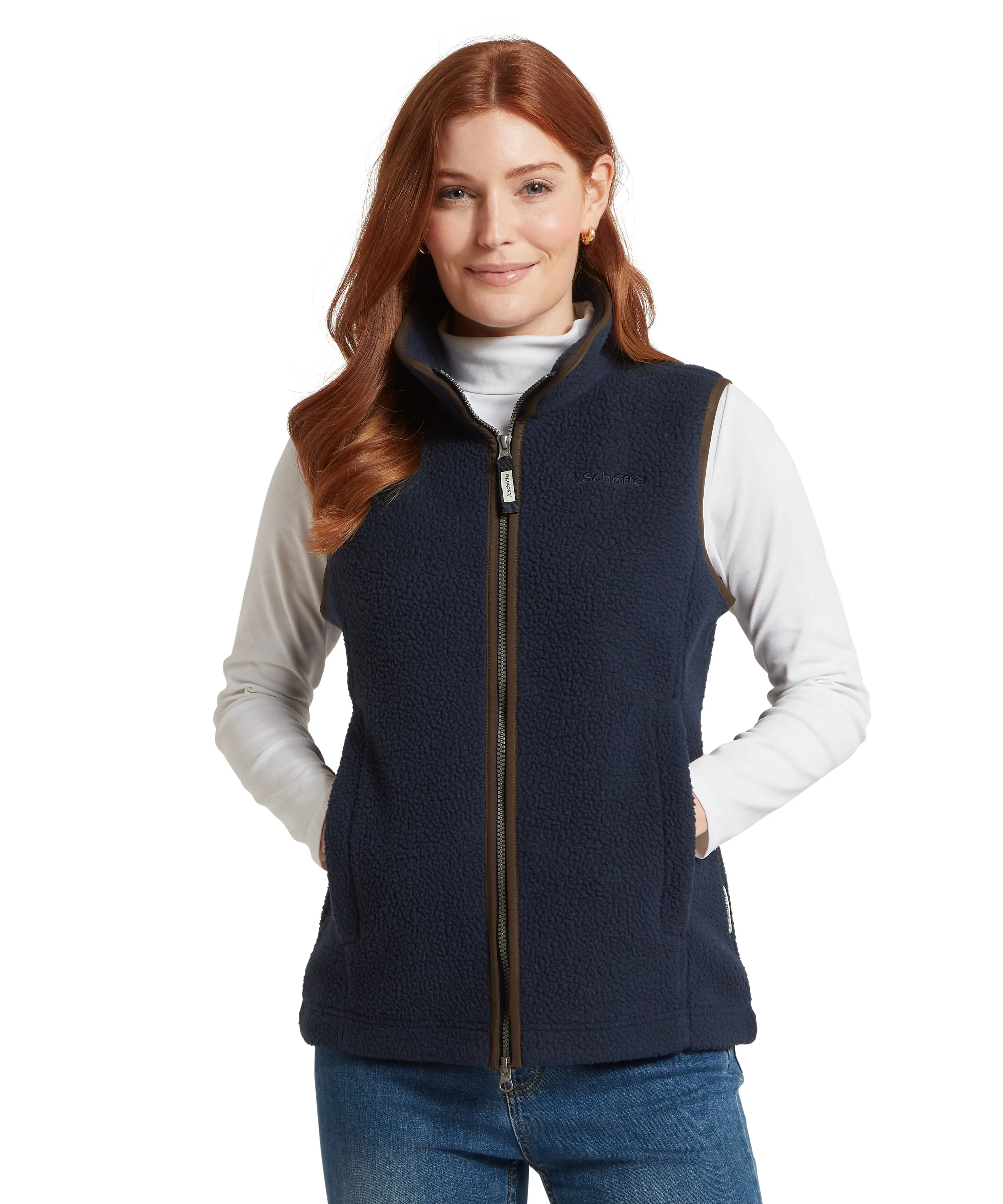 Lyndon Retro Fleece Gilet - True Navy - Image 2