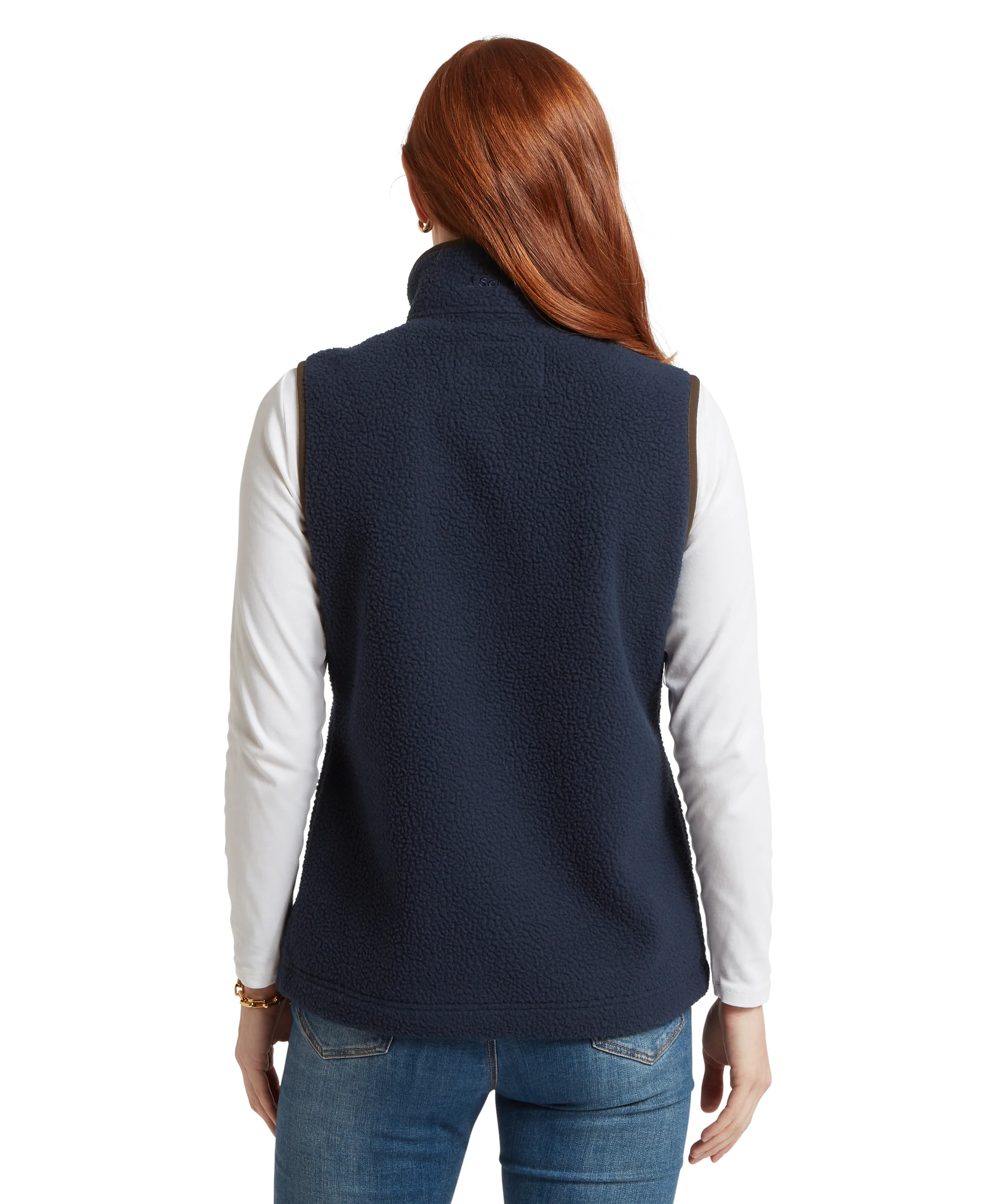 Lyndon Retro Fleece Gilet - True Navy - Image 5