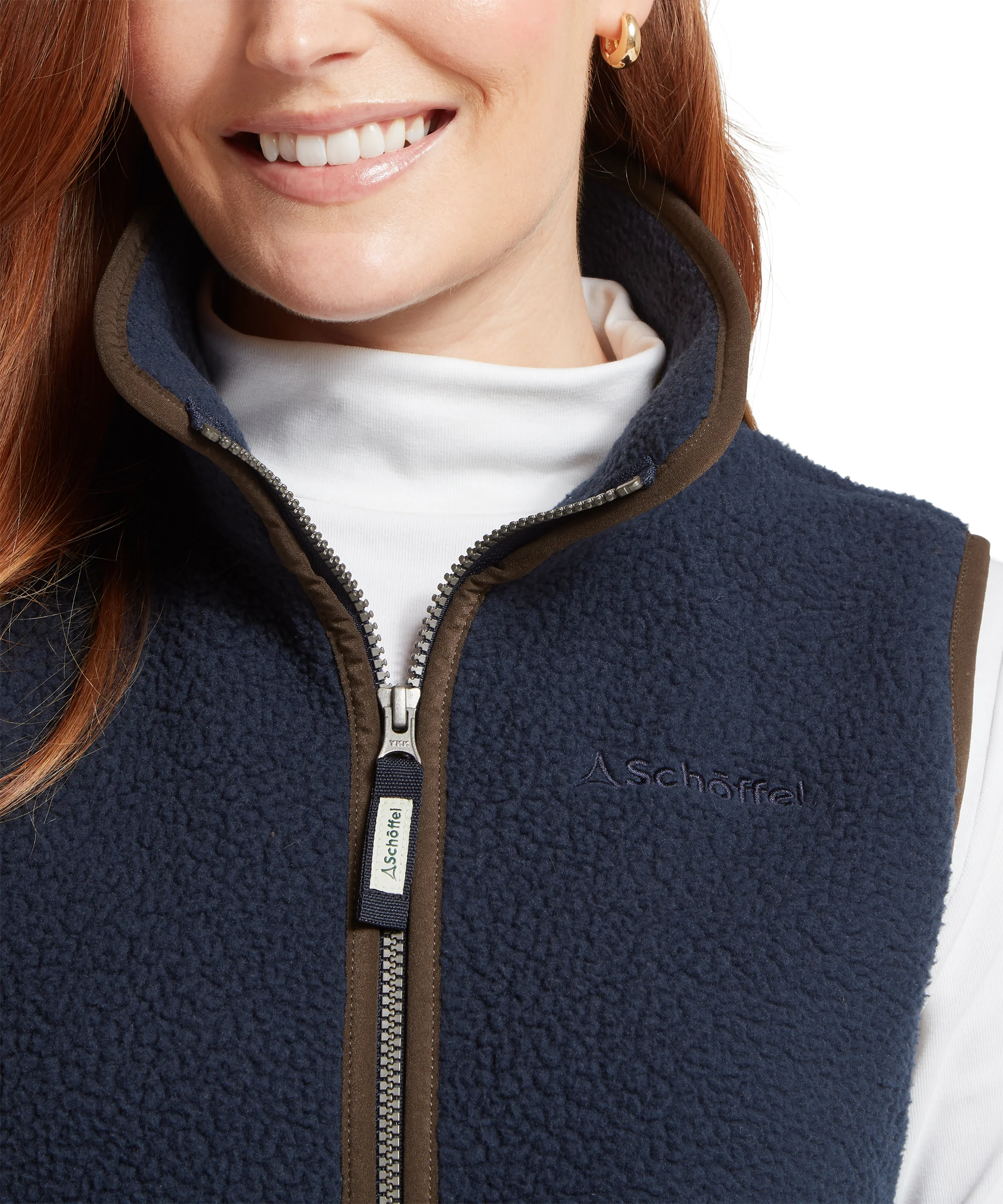Lyndon Retro Fleece Gilet - True Navy - Image 7