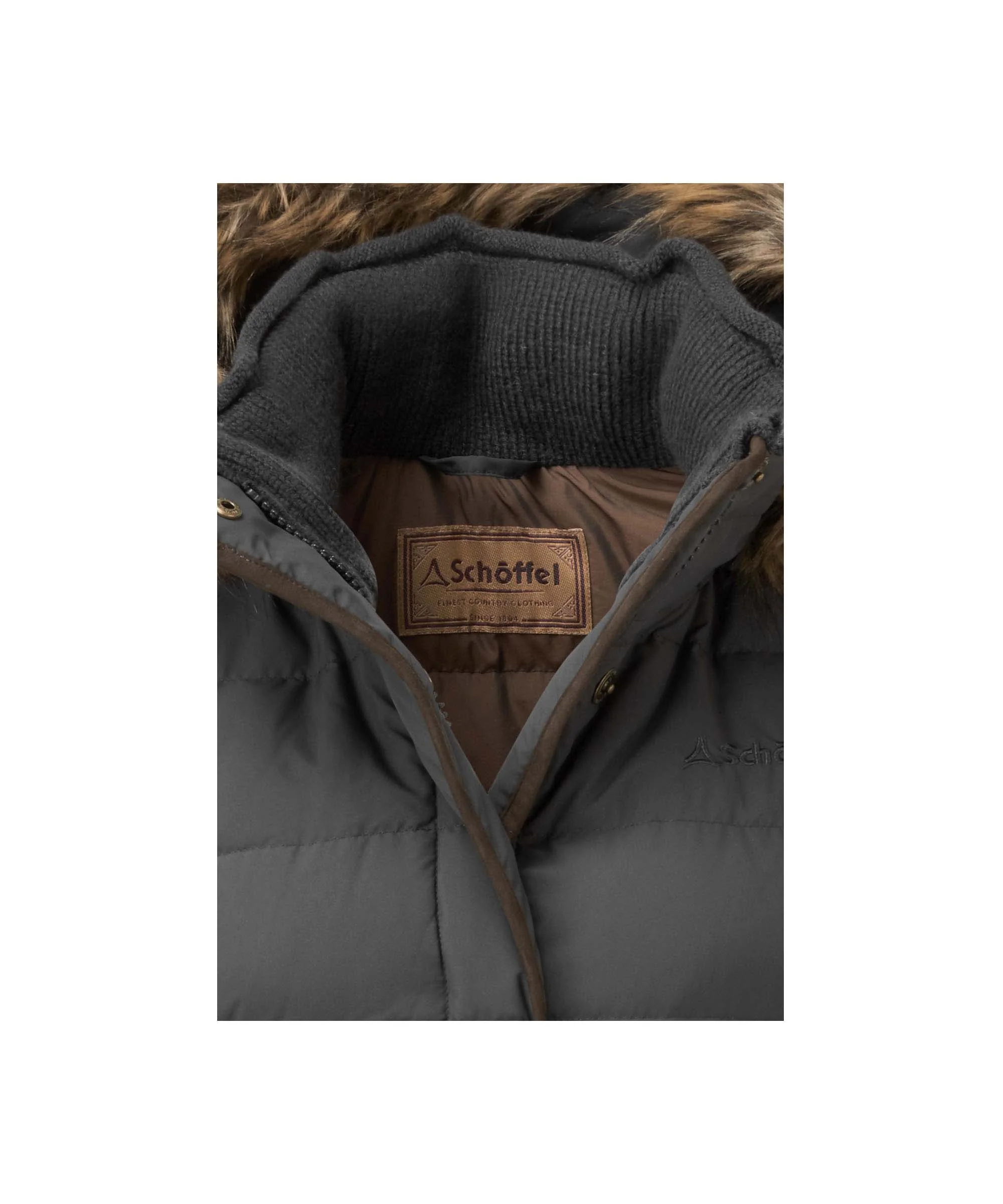 Mayfair II Down Coat - Gunmetal - Image 2