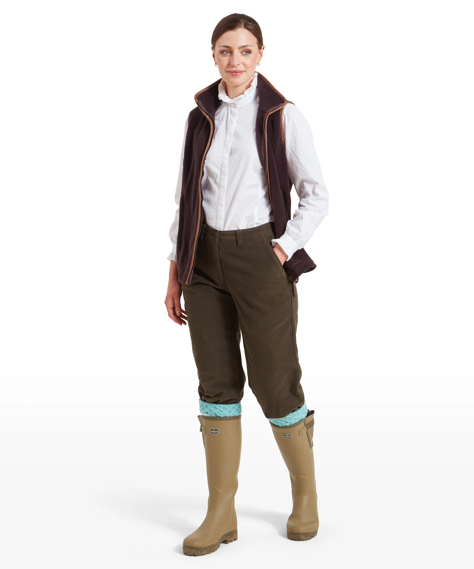 Women's Moleskin Breeks - Forest - Image 3