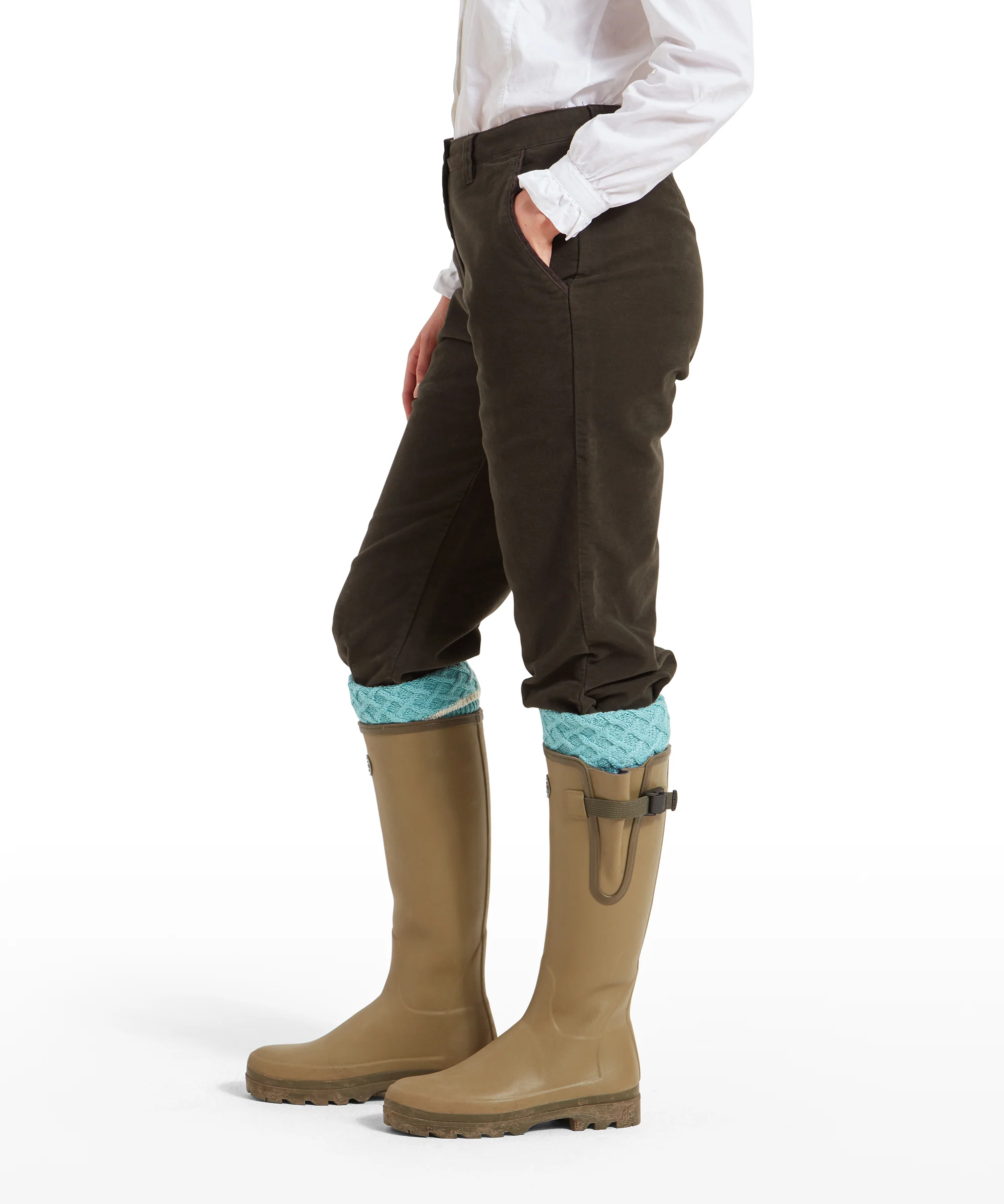 Women's Moleskin Breeks - Forest - Image 4