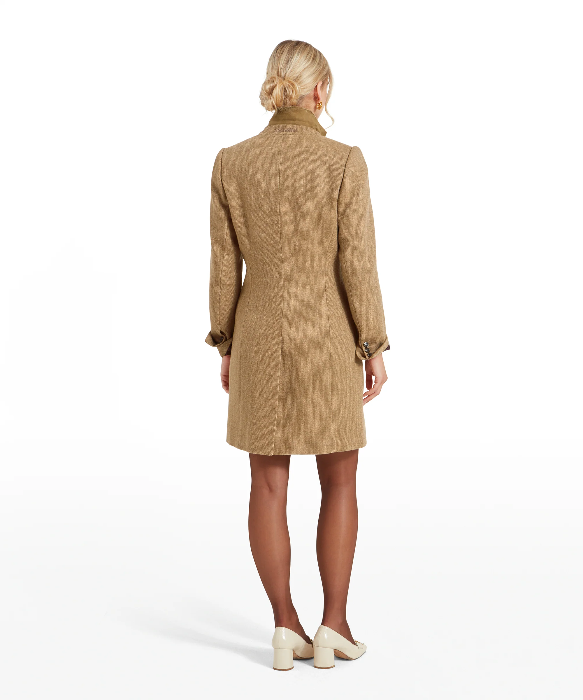 Moray Tweed Jacket - Oak Herringbone Tweed - Image 6