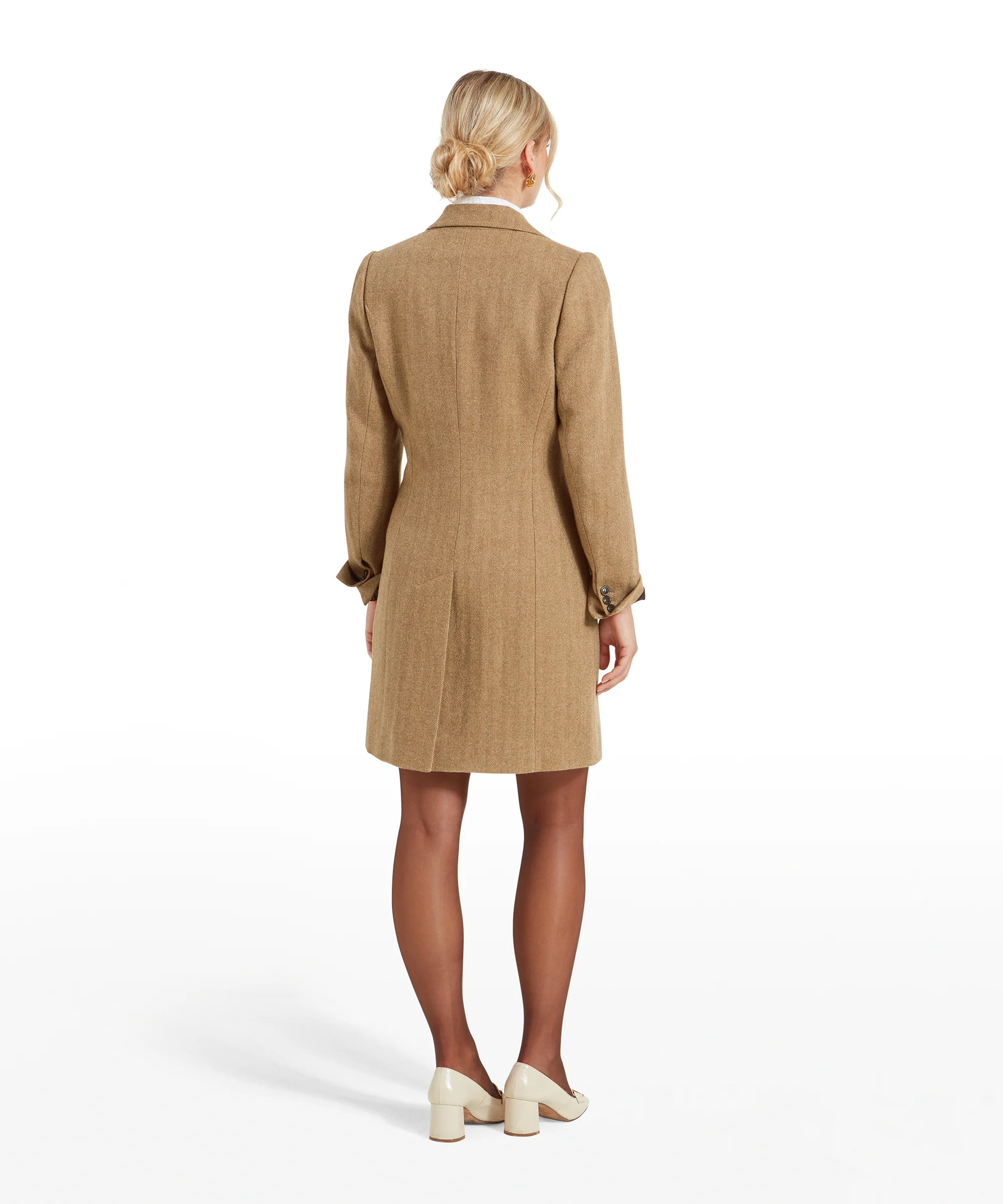 Moray Tweed Jacket - Oak Herringbone Tweed - Image 7