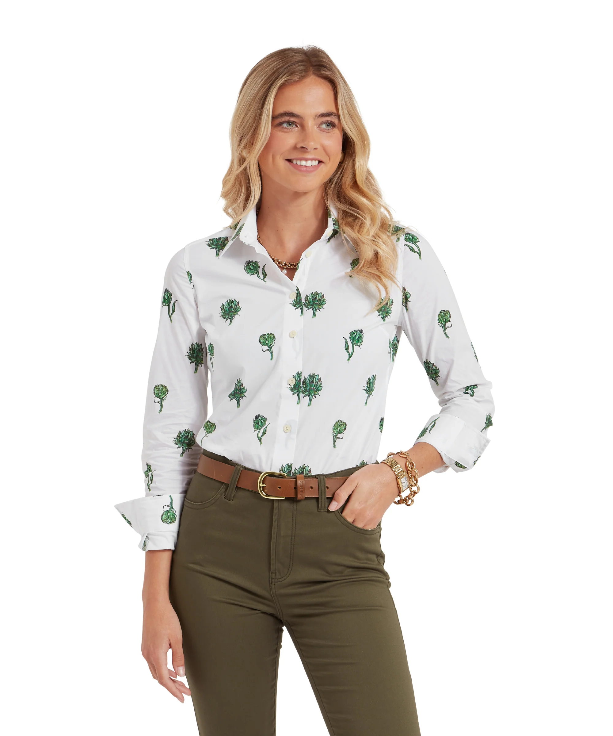 Norfolk Shirt - Artichoke Print - Image 2