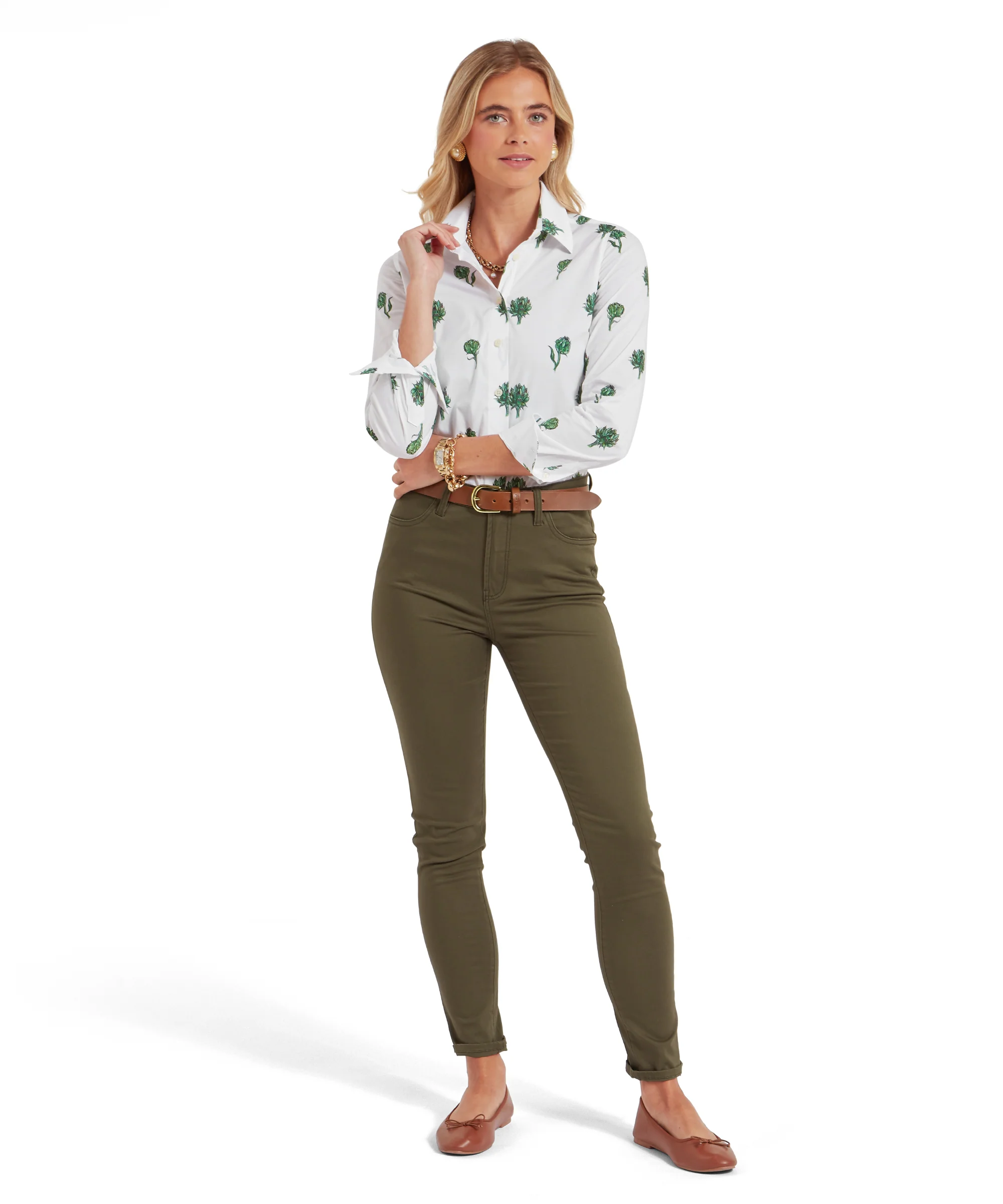Norfolk Shirt - Artichoke Print - Image 3
