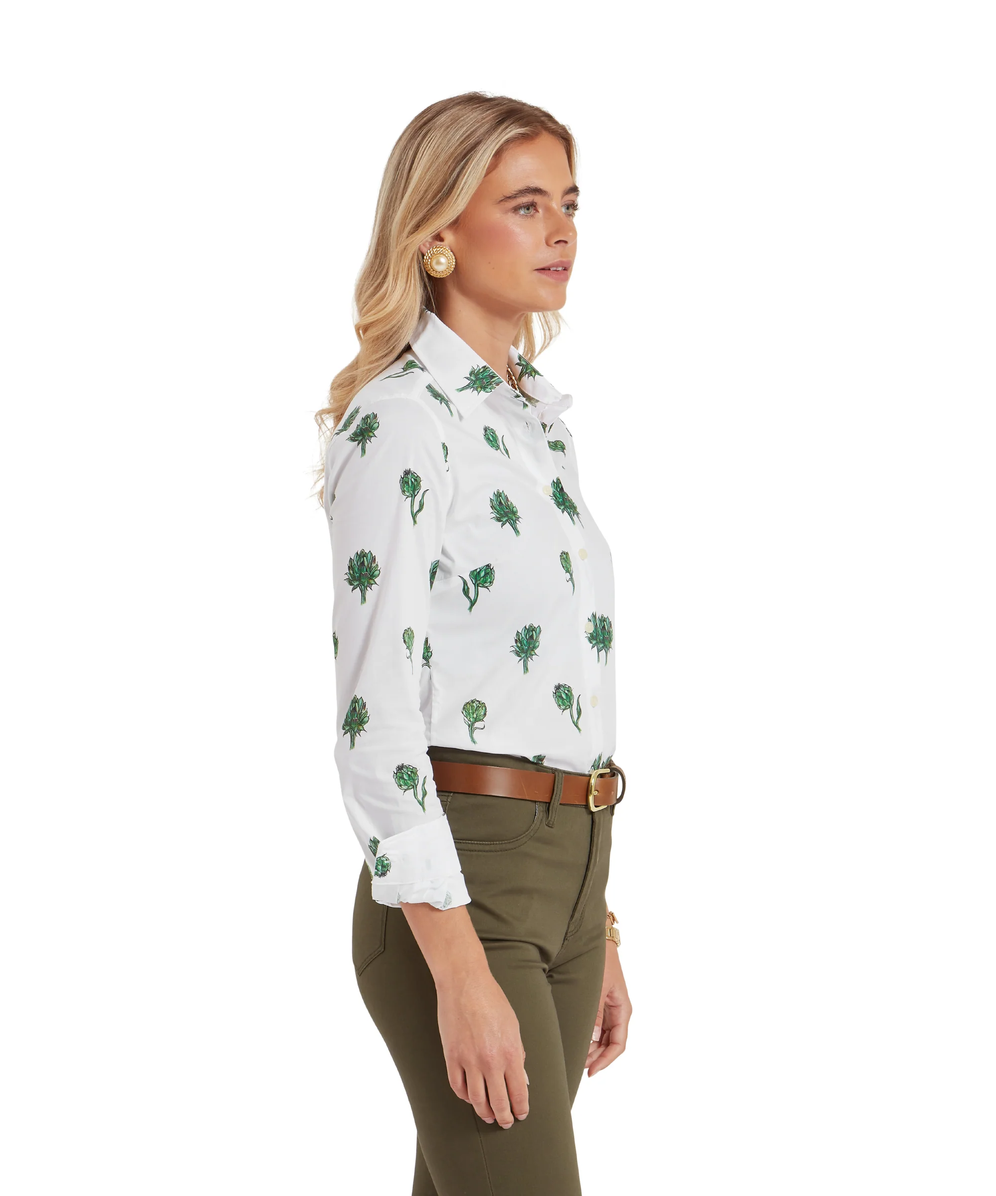 Norfolk Shirt - Artichoke Print - Image 4