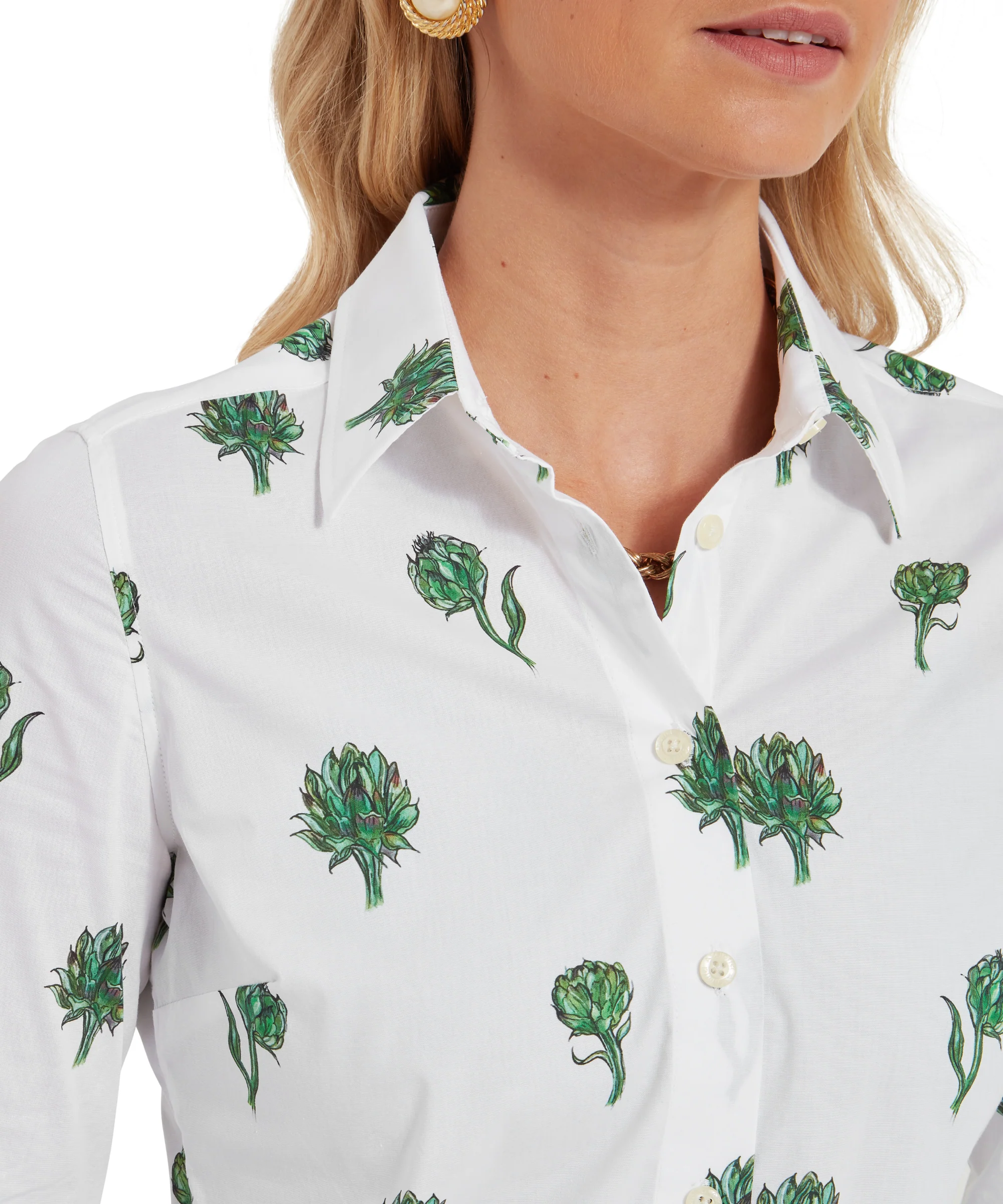 Norfolk Shirt - Artichoke Print - Image 6