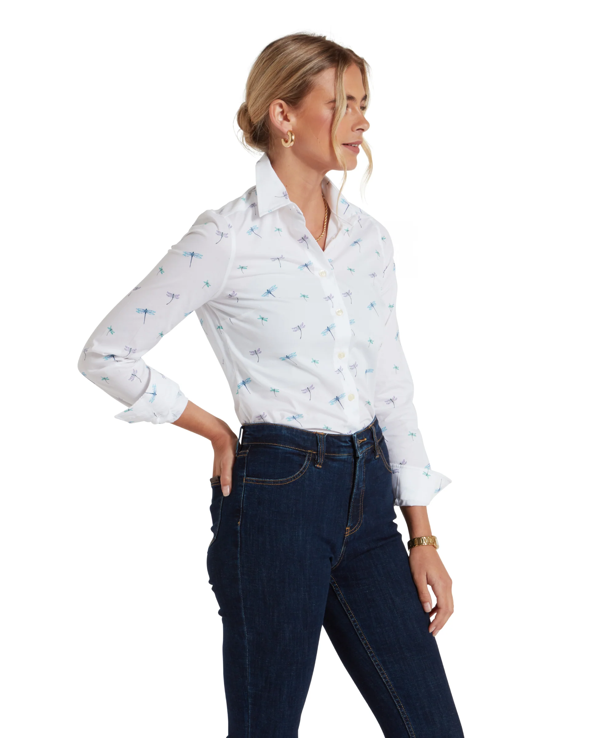 Norfolk Shirt - Dragonfly Print - Image 4