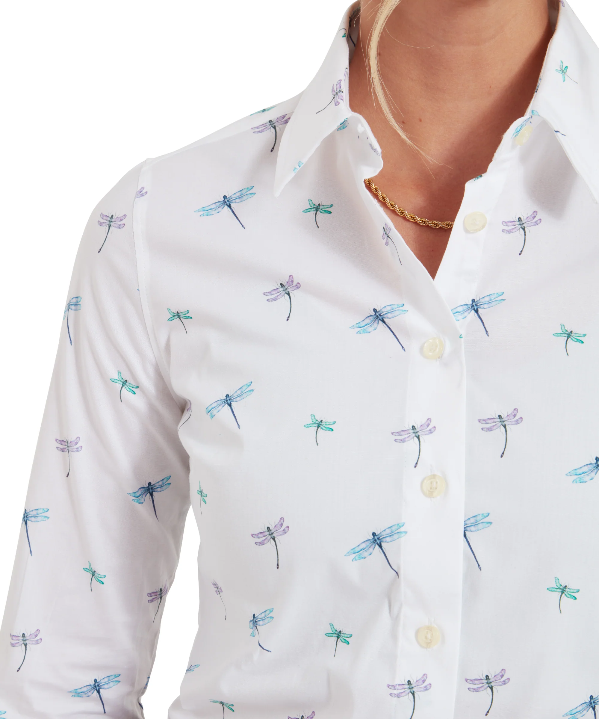 Norfolk Shirt - Dragonfly Print - Image 6