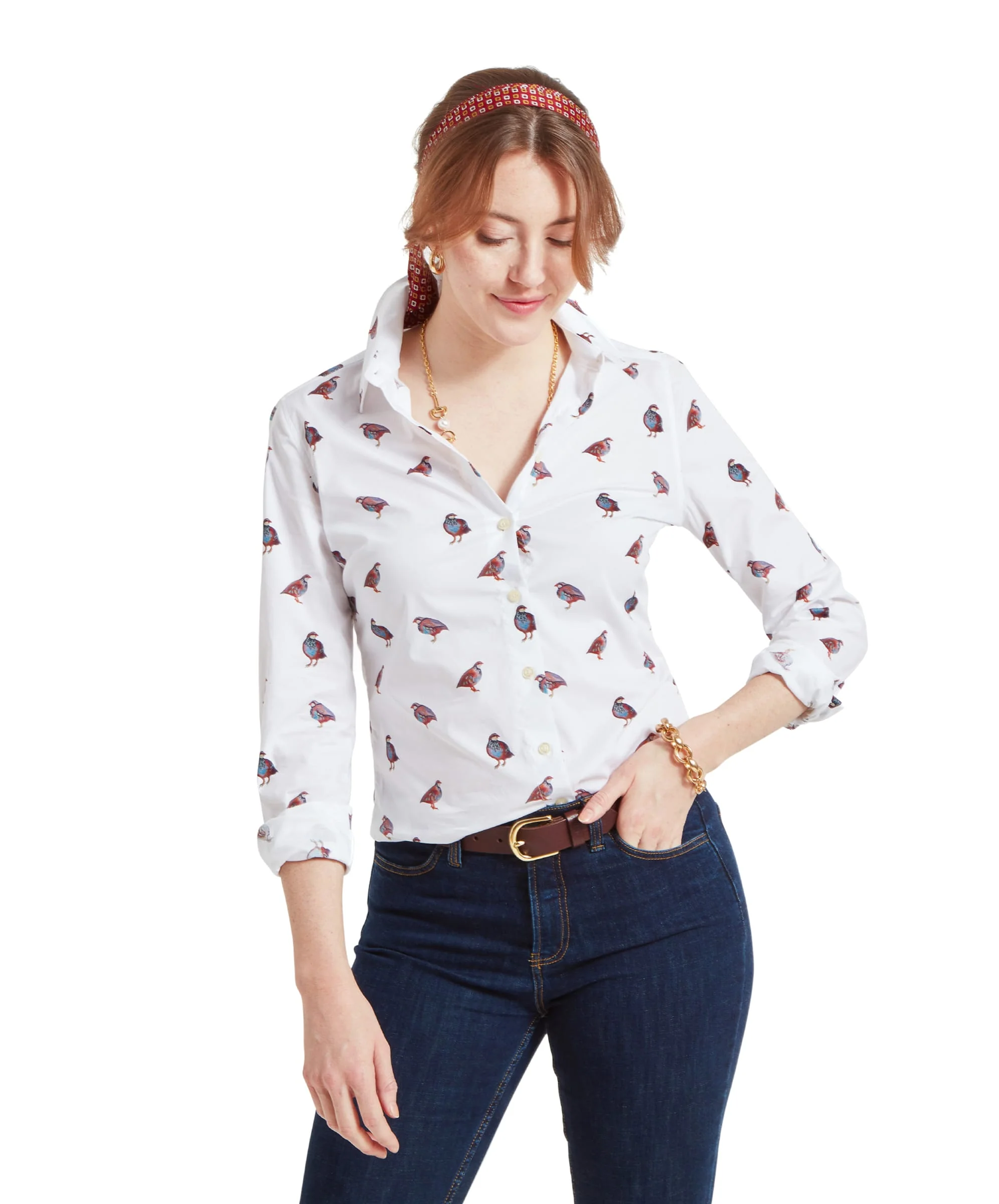 Norfolk Shirt - French Partridge Print - Image 2