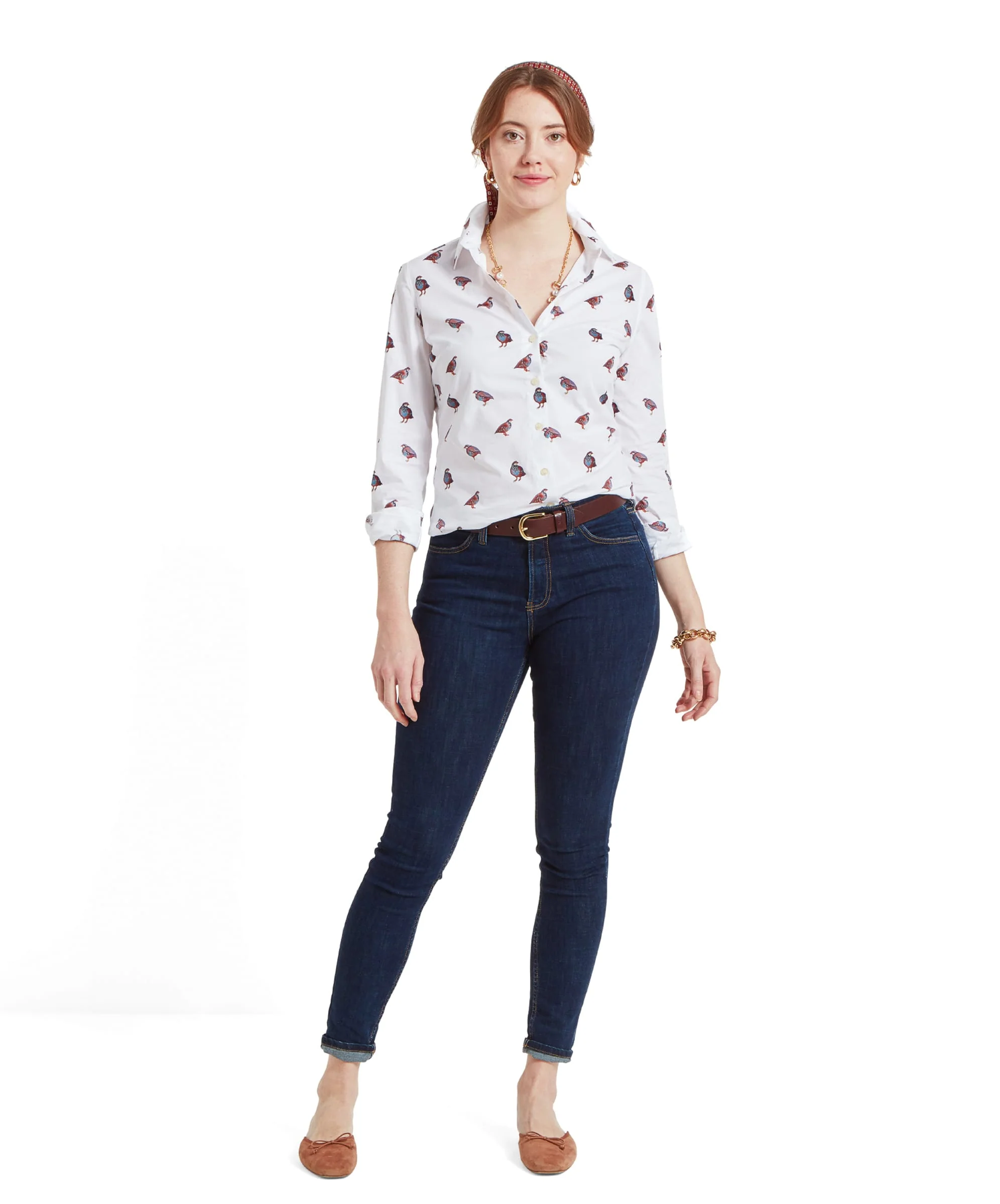 Norfolk Shirt - French Partridge Print - Image 3