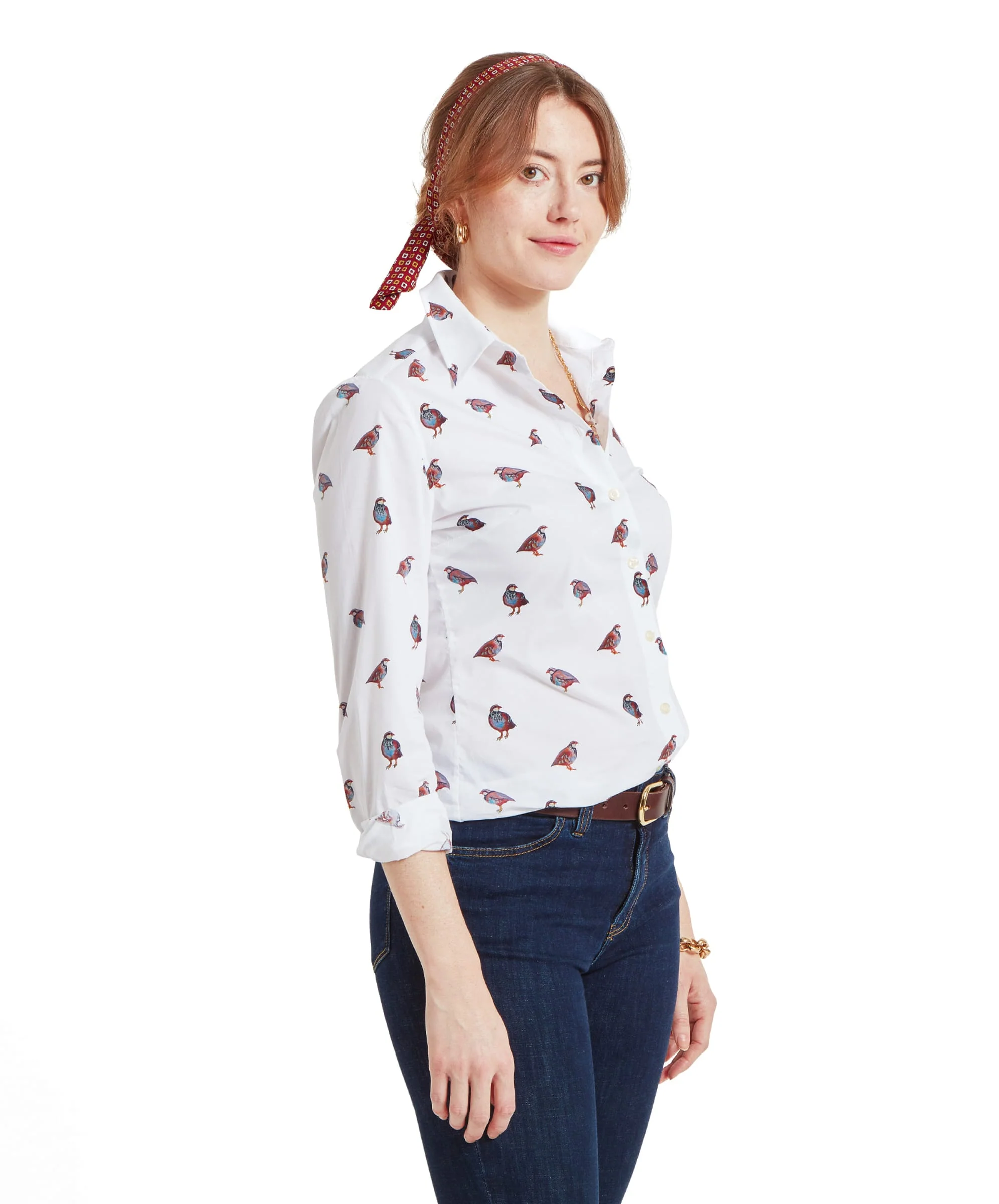 Norfolk Shirt - French Partridge Print - Image 4