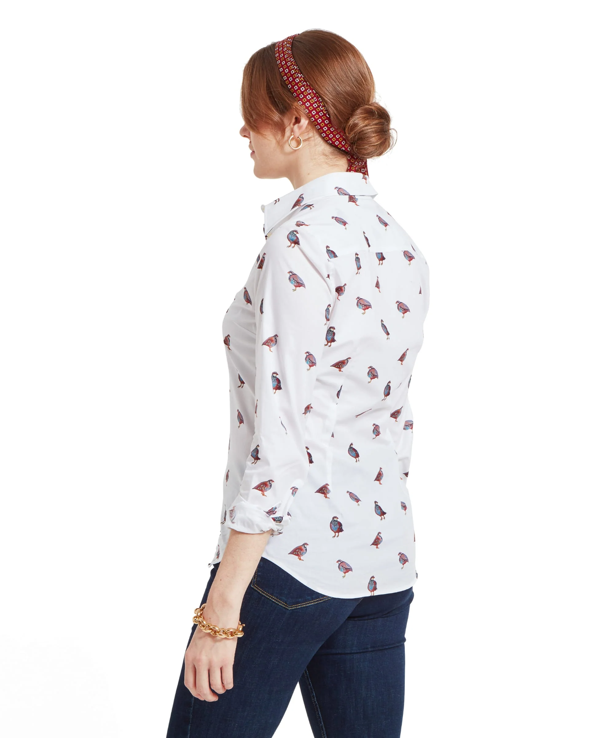 Norfolk Shirt - French Partridge Print - Image 5