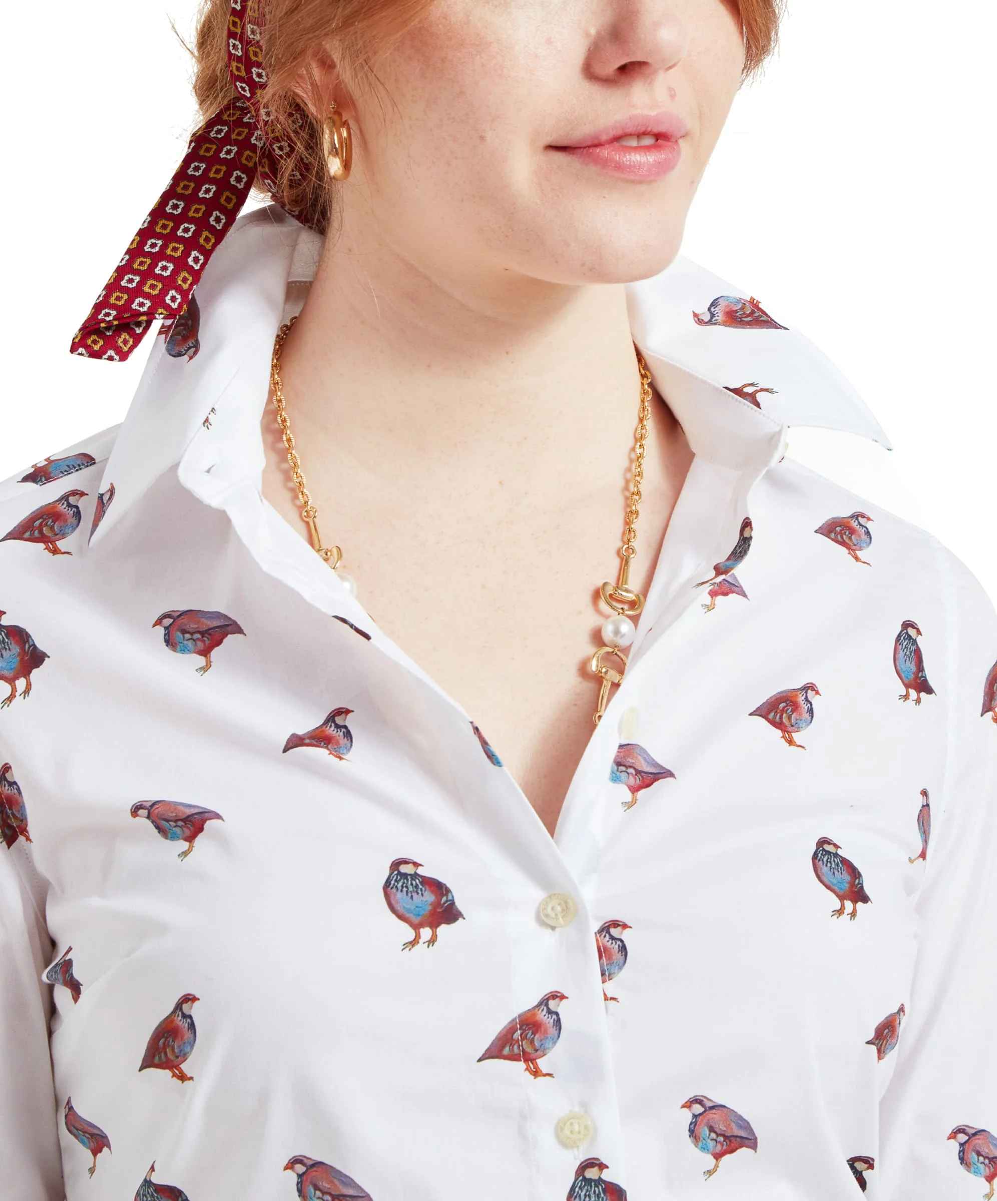 Norfolk Shirt - French Partridge Print - Image 6
