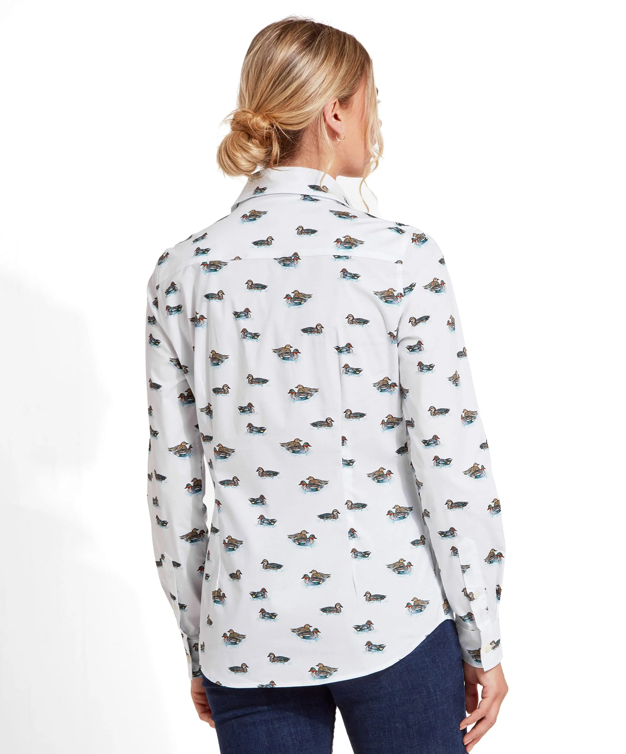 Norfolk Shirt - Teal Print - Image 3