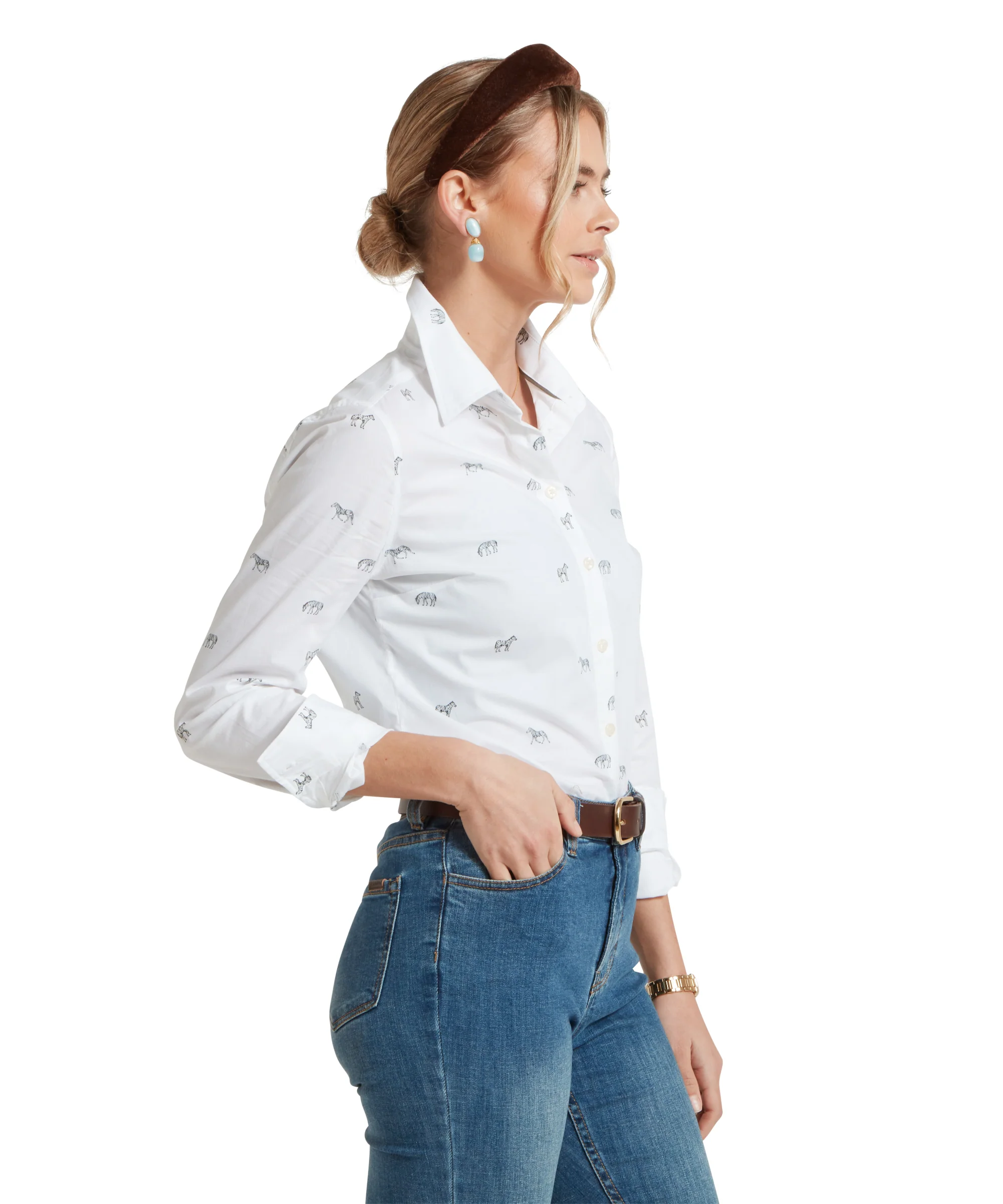 Norfolk Shirt - Zebra Print - Image 4