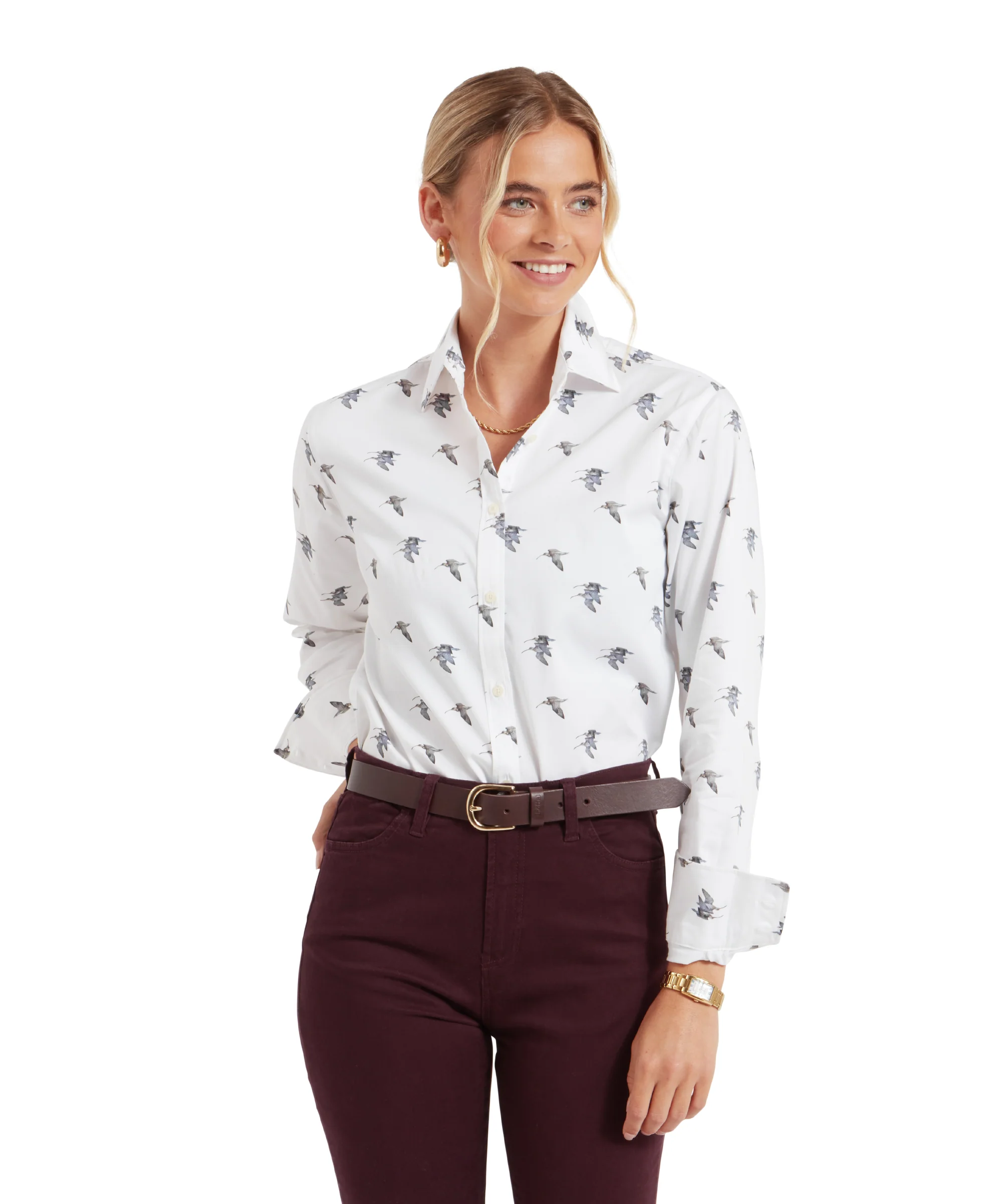 Owen Williams Shirt - Curlew Print - Image 2