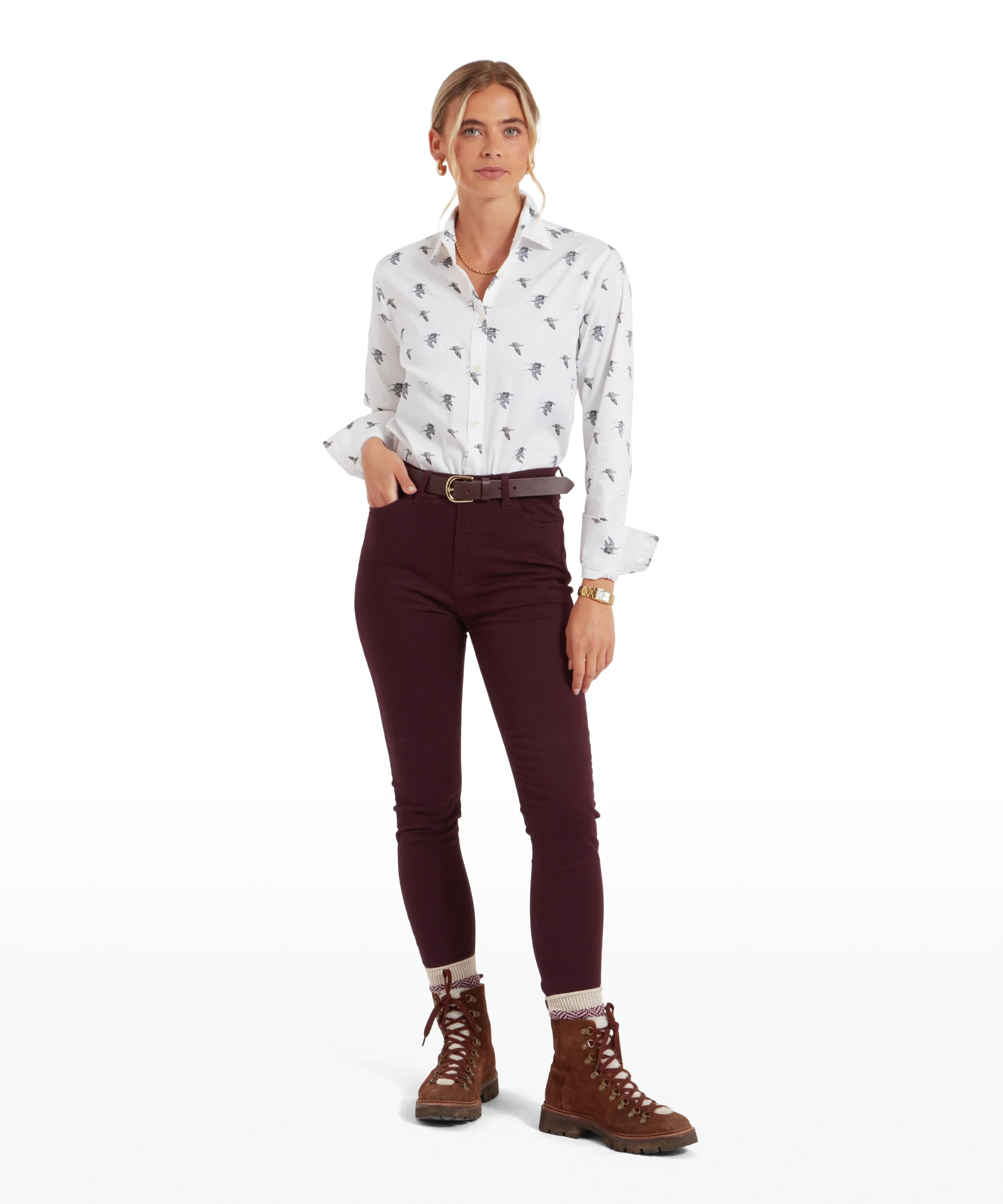 Owen Williams Shirt - Curlew Print - Image 3