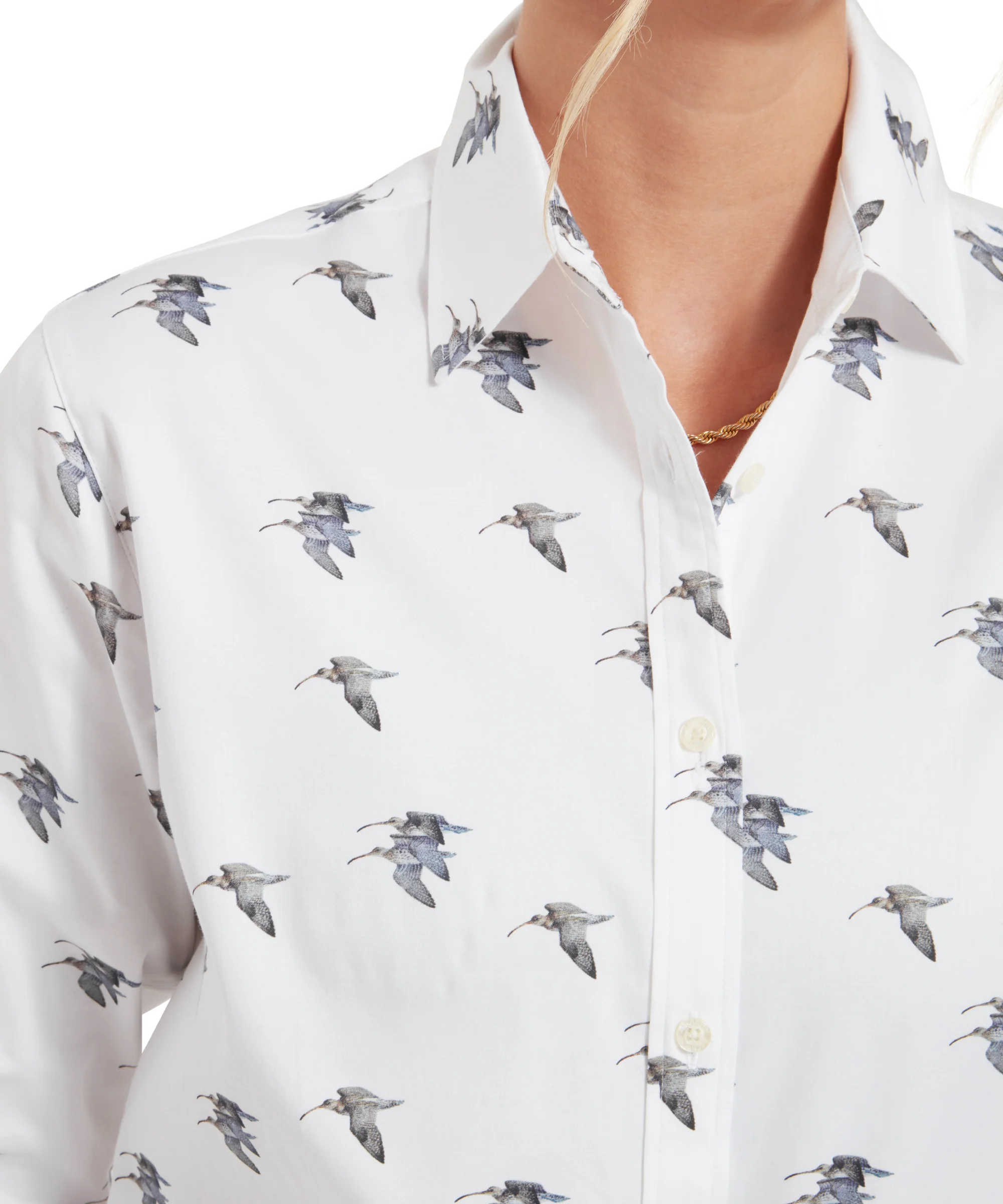 Owen Williams Shirt - Curlew Print - Image 6
