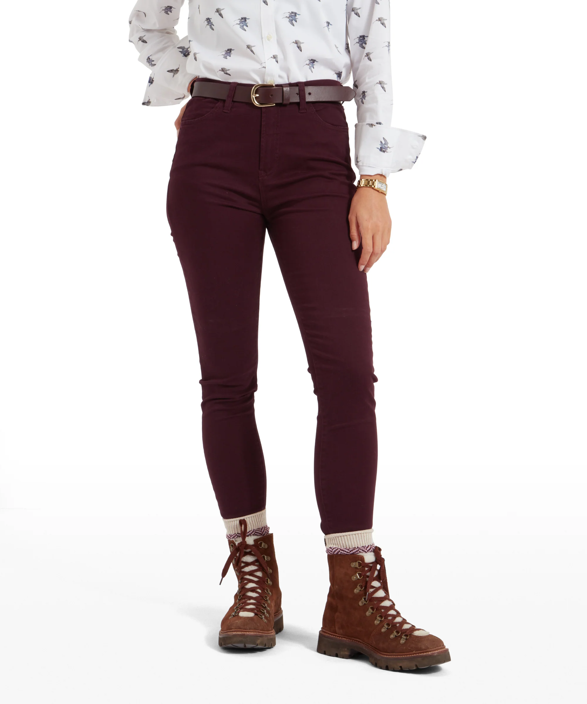 Poppy Jeans - Deep Plum - Image 2