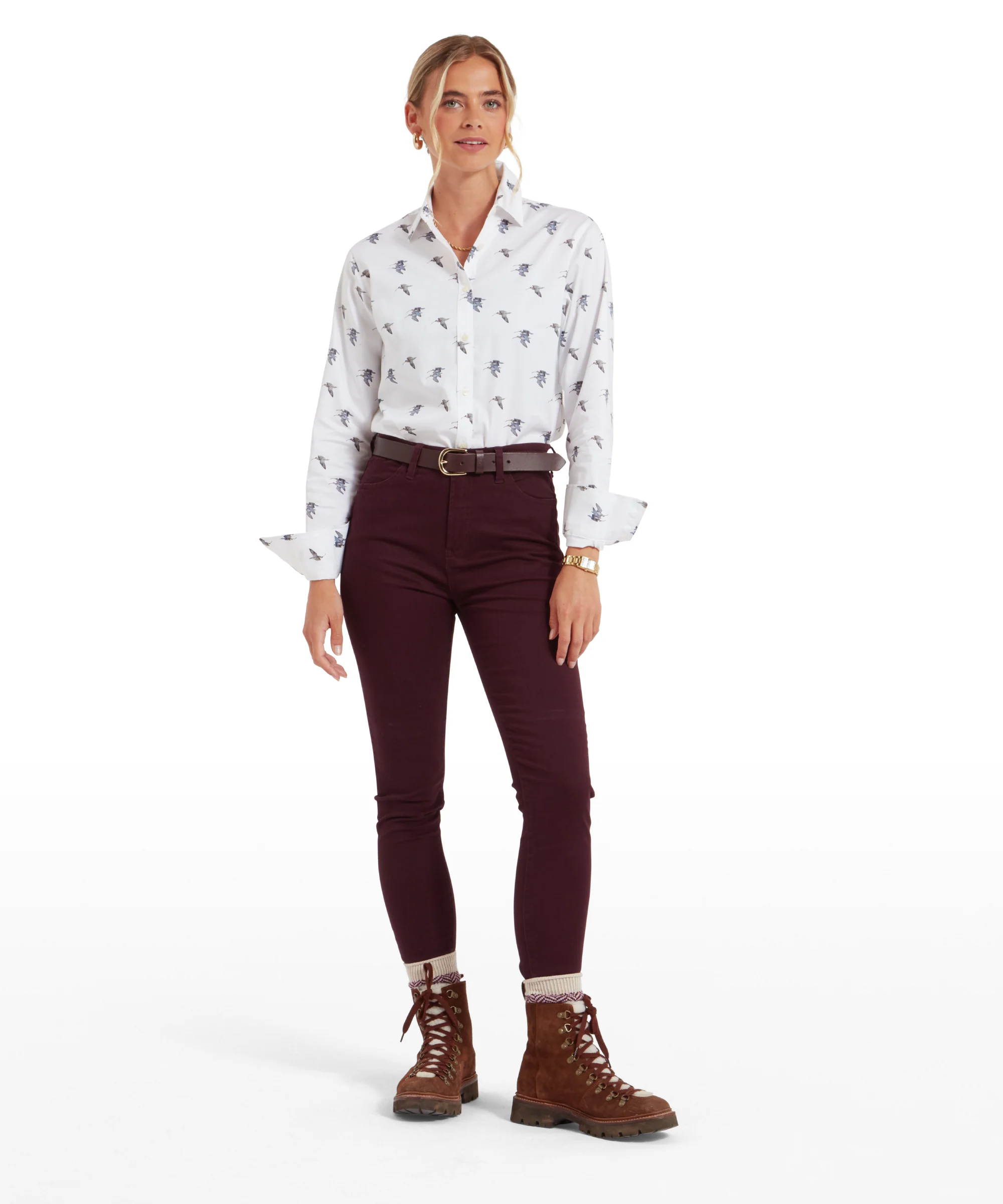 Poppy Jeans - Deep Plum - Image 3
