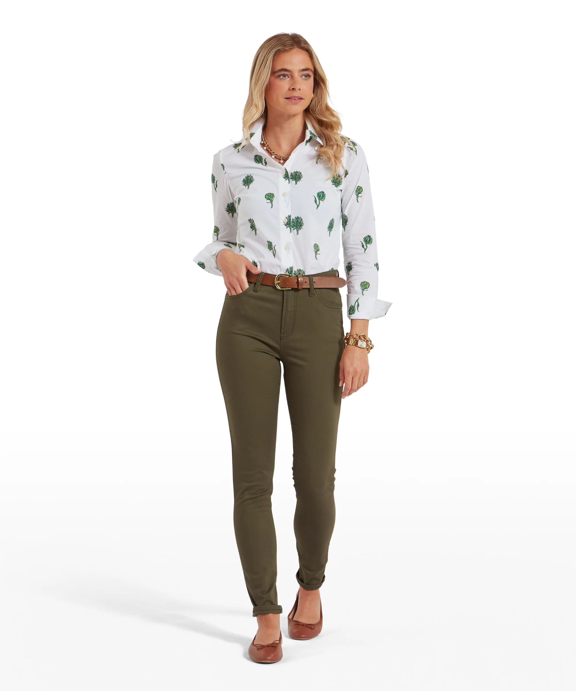 Poppy Jeans - Loden Green - Image 3
