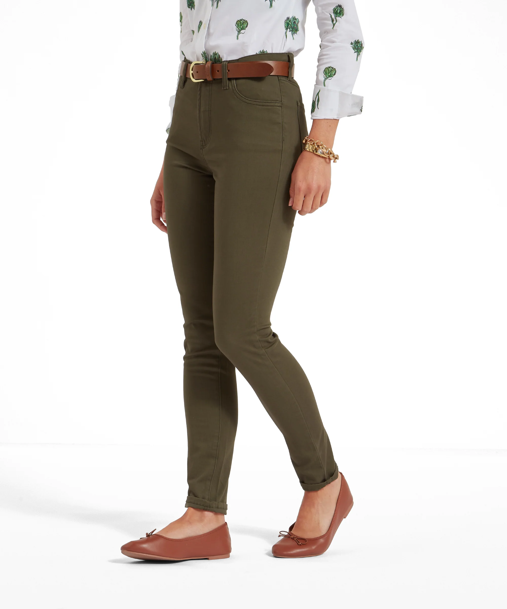 Poppy Jeans - Loden Green - Image 4