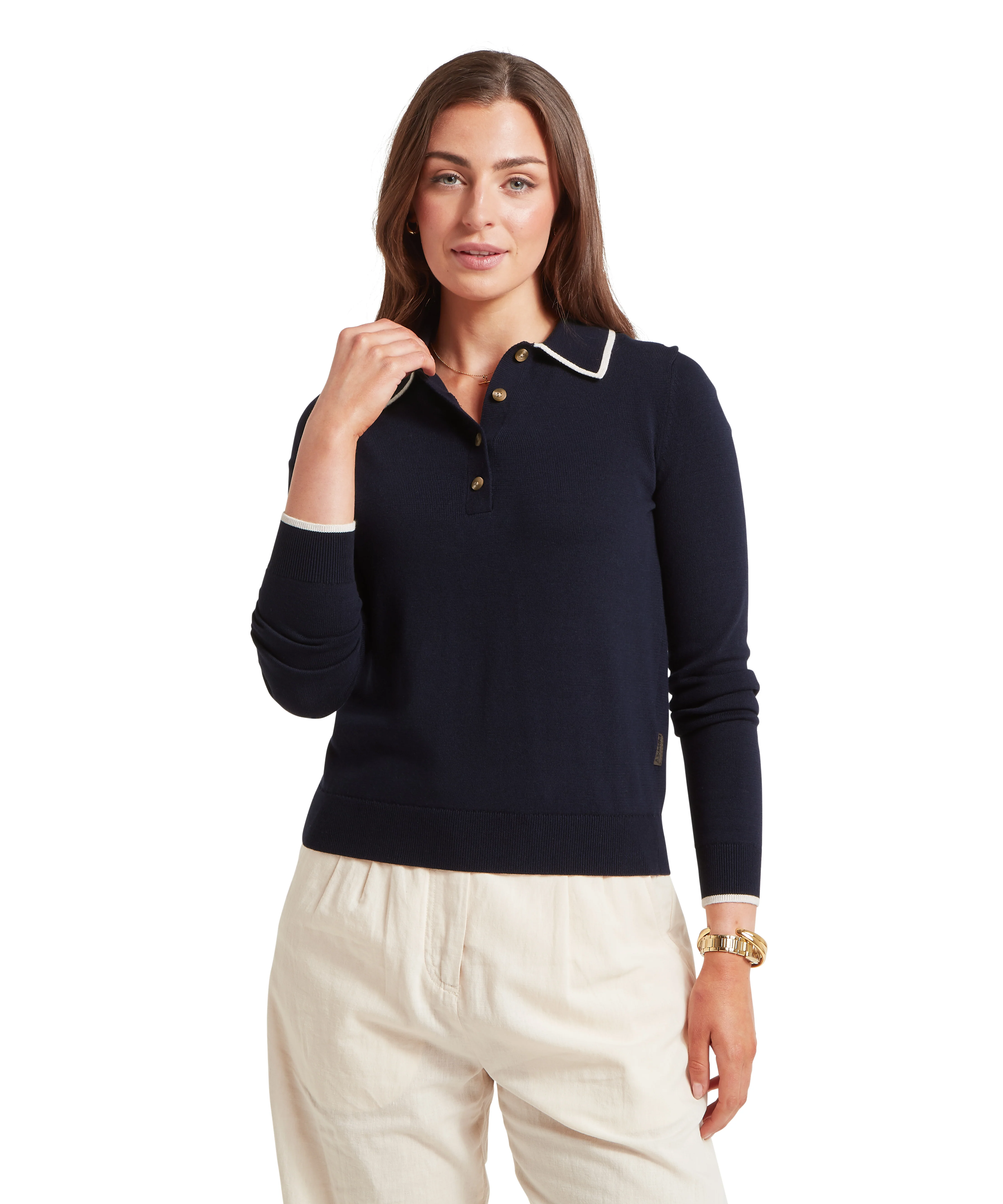 Portloe Jumper - Navy/Dove - Image 2
